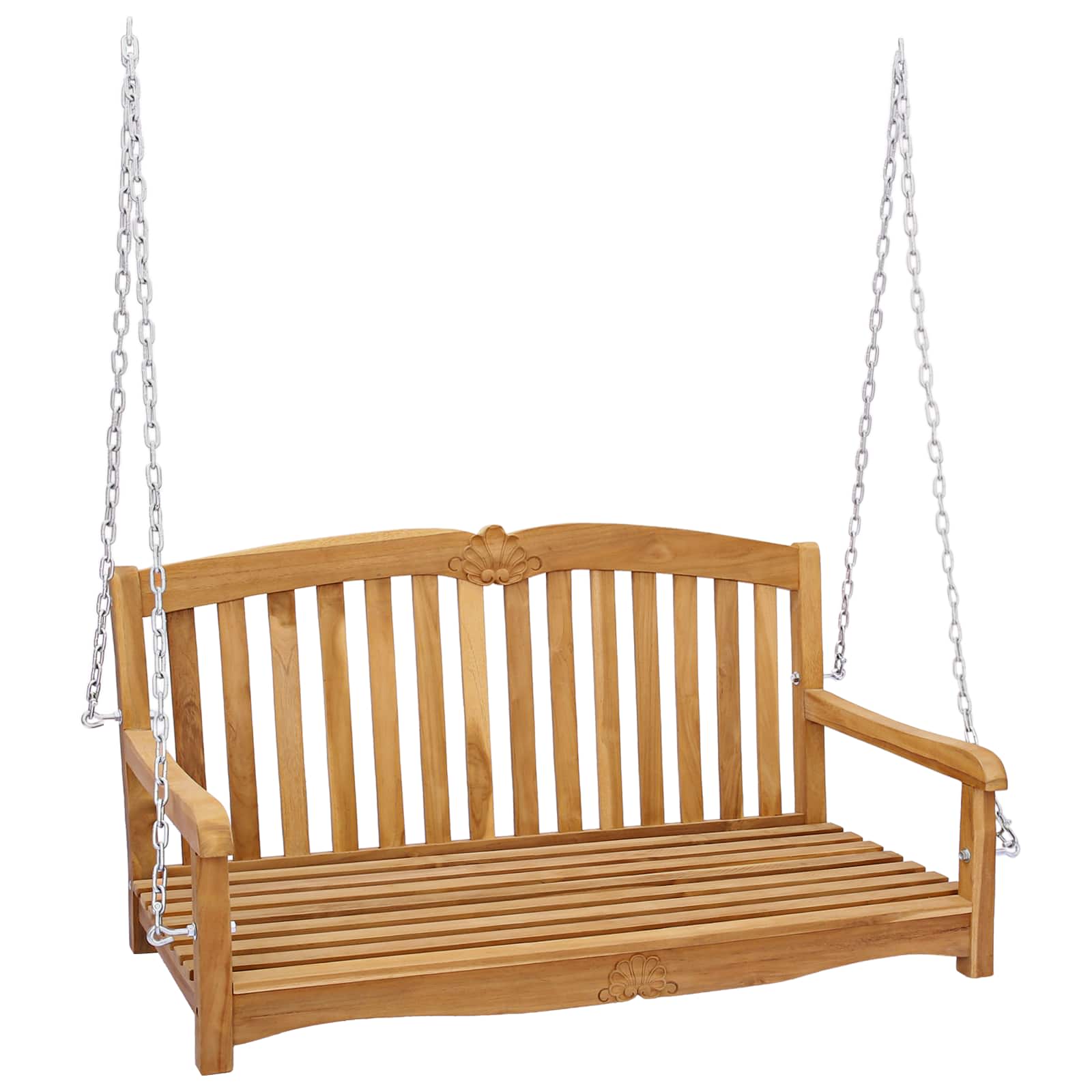 Hinta pad természetes 114 x 60 x 60,5 cm tömör teakfa