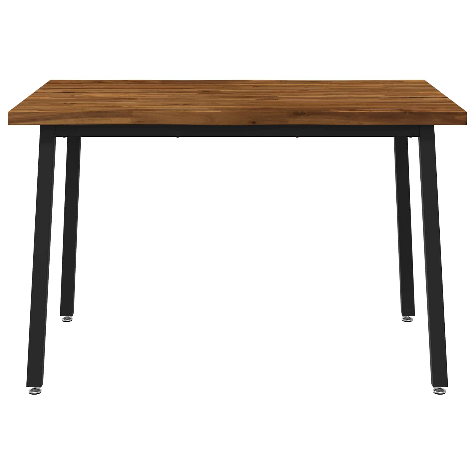110 x 55 x 75 cm tömör akácfa természetes és fekete