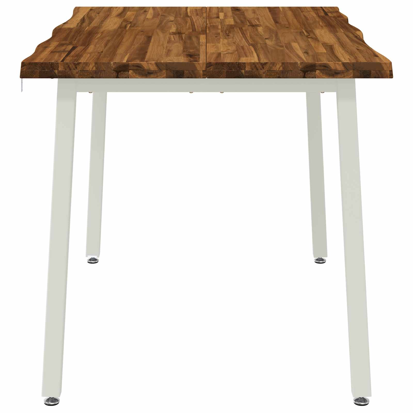 120 x 70 x 75 cm tömör akácfa természetes és fehér