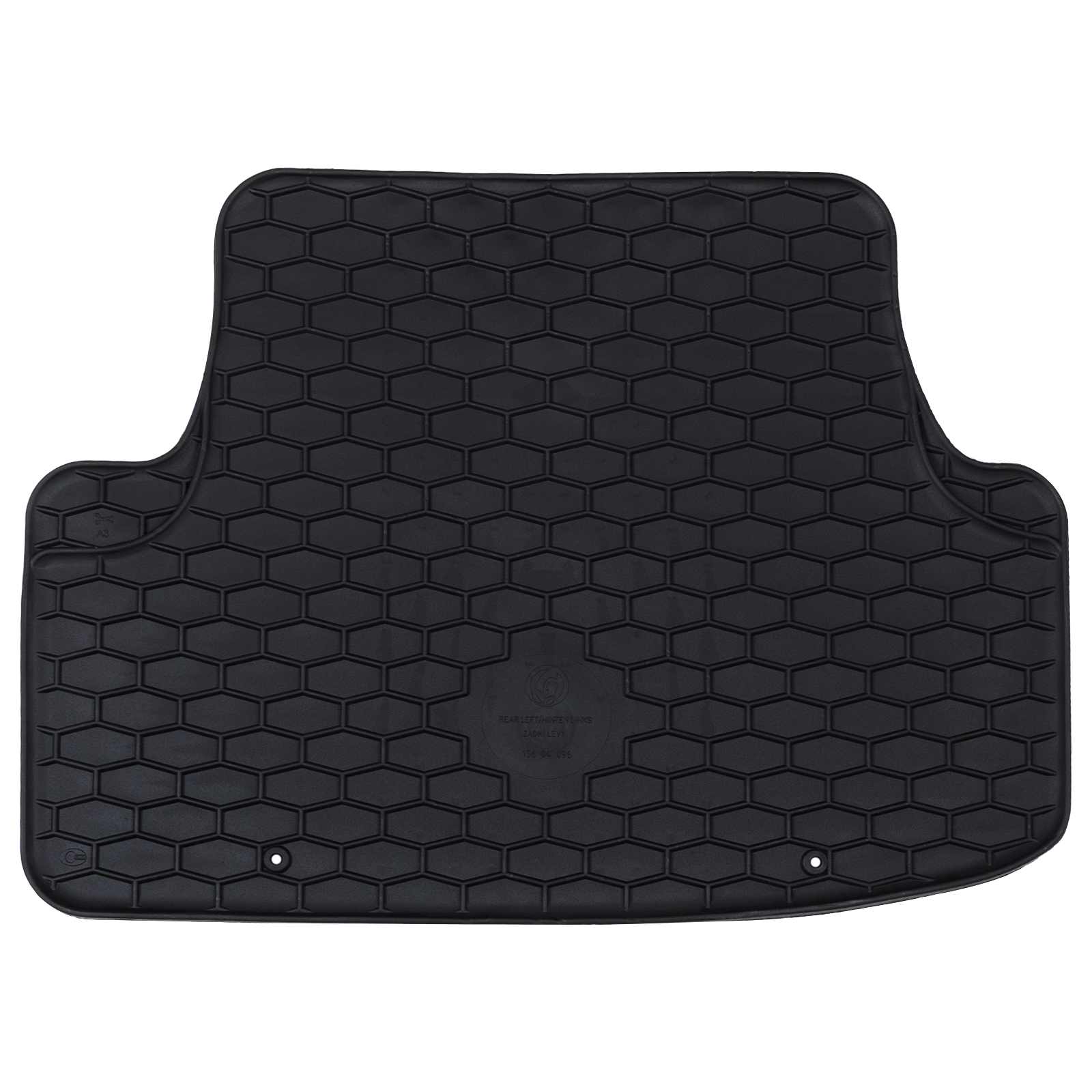 Autószőnyeg 4 pcs fekete alkalmas seat ateca 2016-hoz gumi
