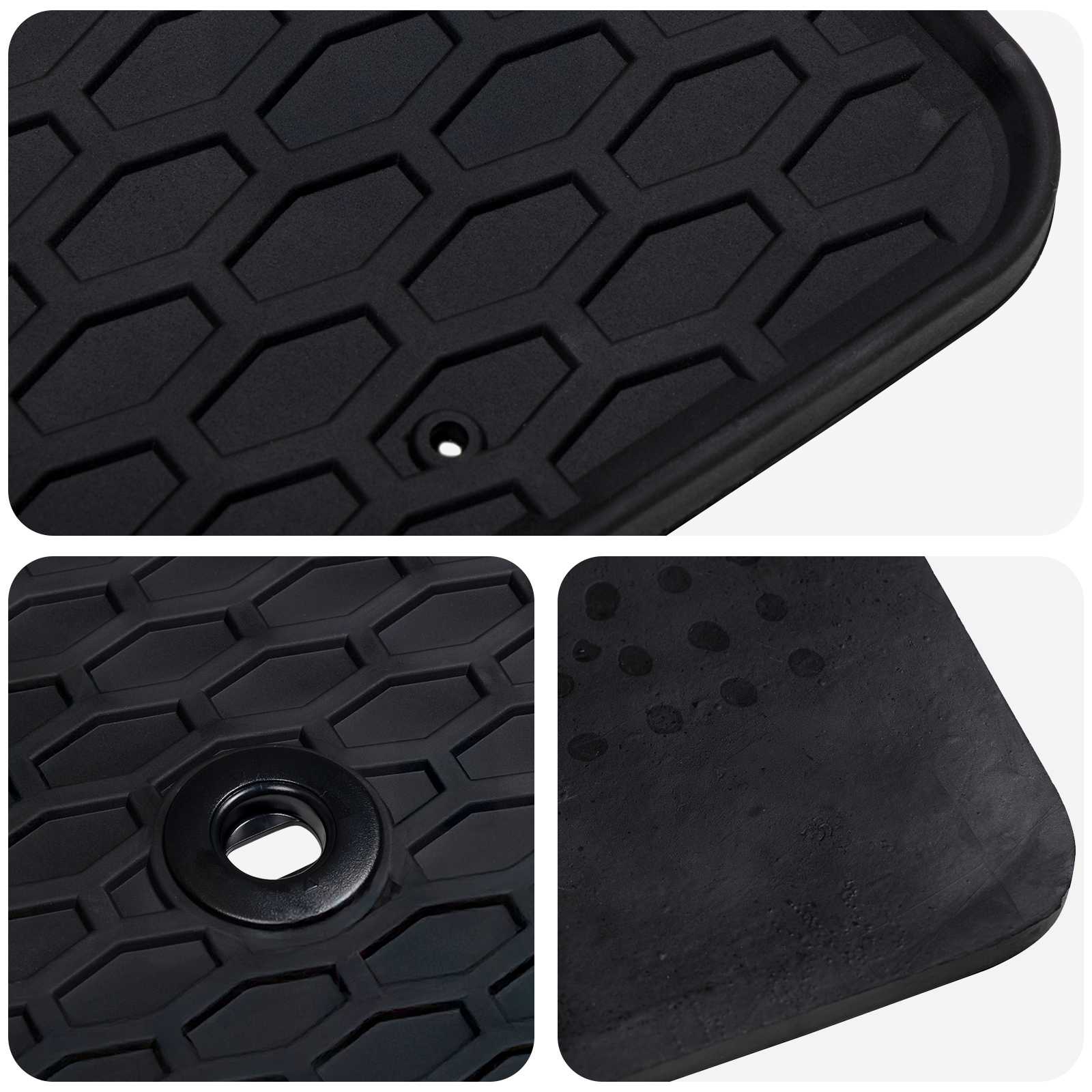 Autószőnyeg 2 pcs fekete gumi