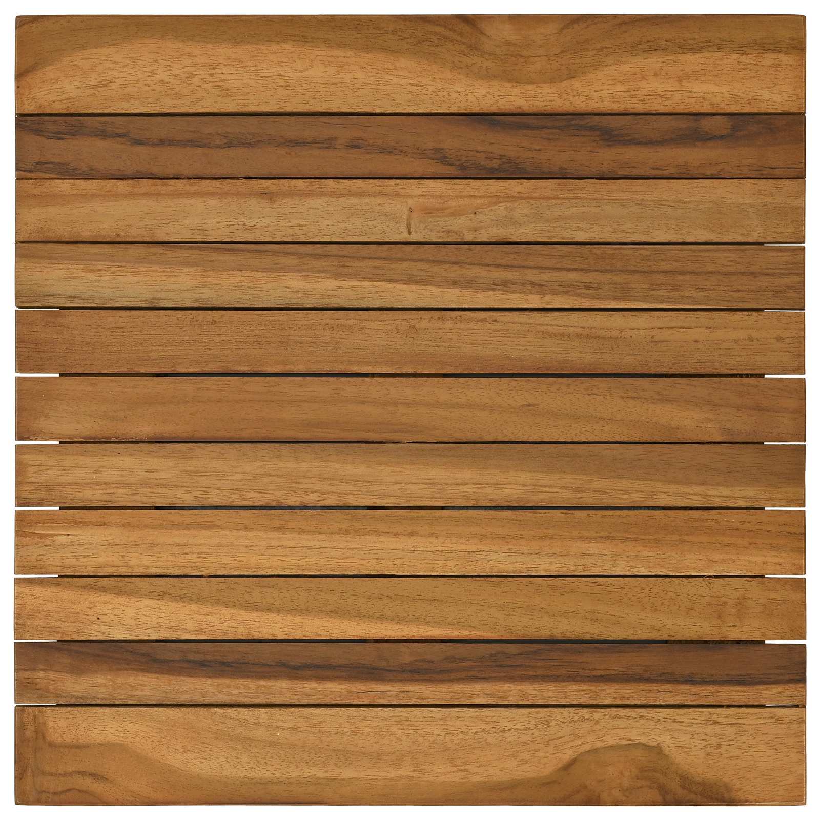 Asztallap 40 x 40 x 3,5 cm négyzet tömör teakfa természetes