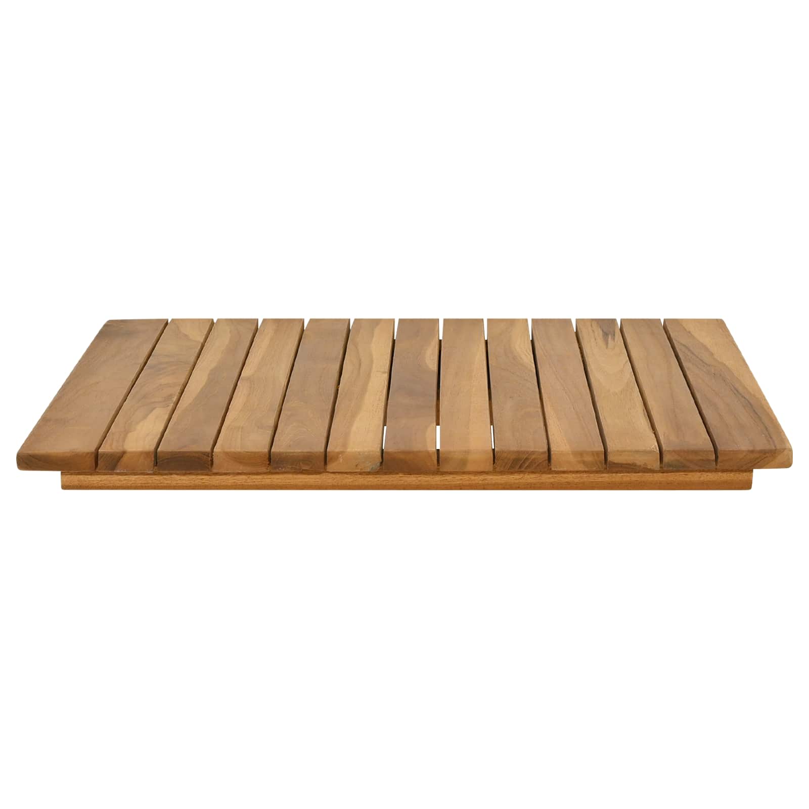 Asztallap 50 x 50 x 3,5 cm négyzet tömör teakfa természetes
