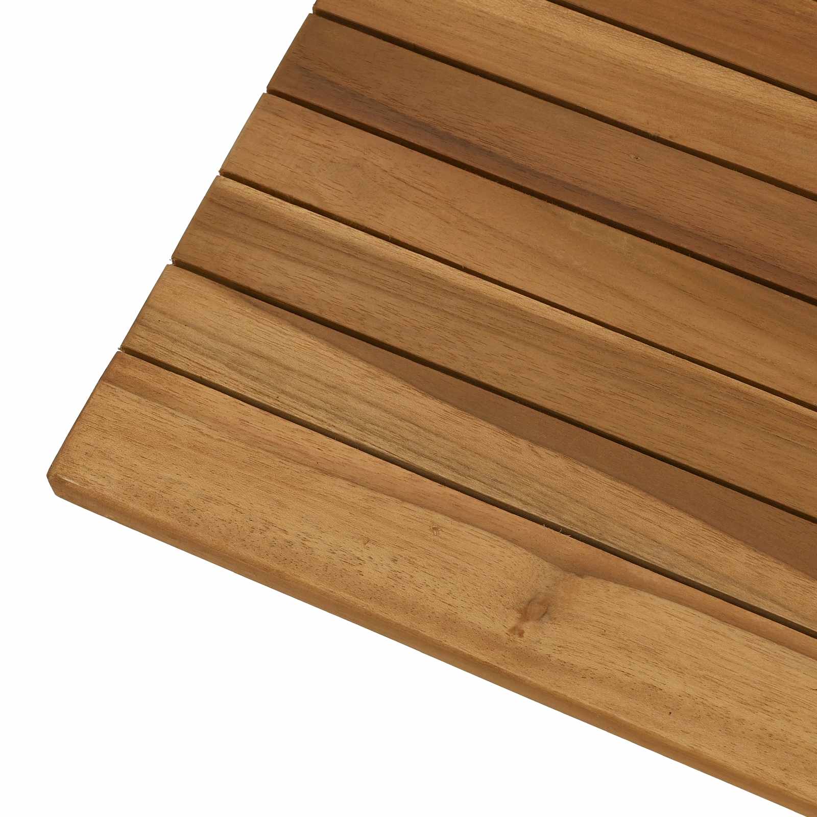 Asztallap 60 x 60 x 3,5 cm négyzet tömör teakfa természetes