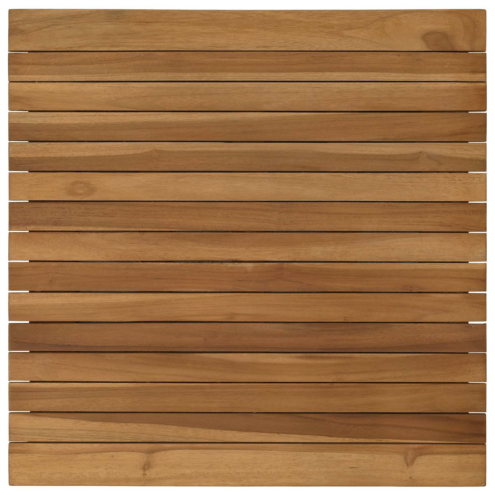 Asztallap 60 x 60 x 3,5 cm négyzet tömör teakfa természetes