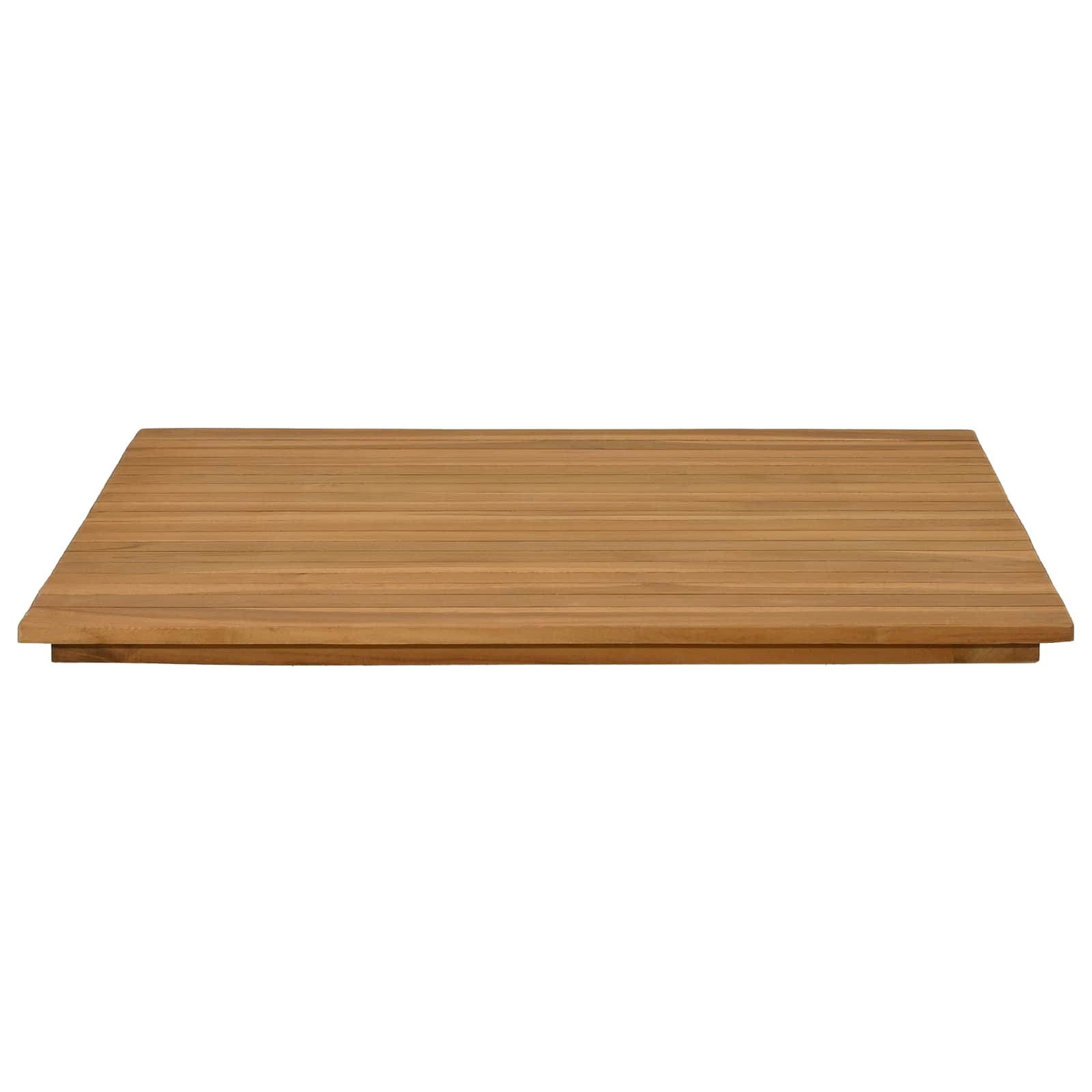 Asztallap 70 x 70 x 3,5 cm négyzet tömör teakfa természetes