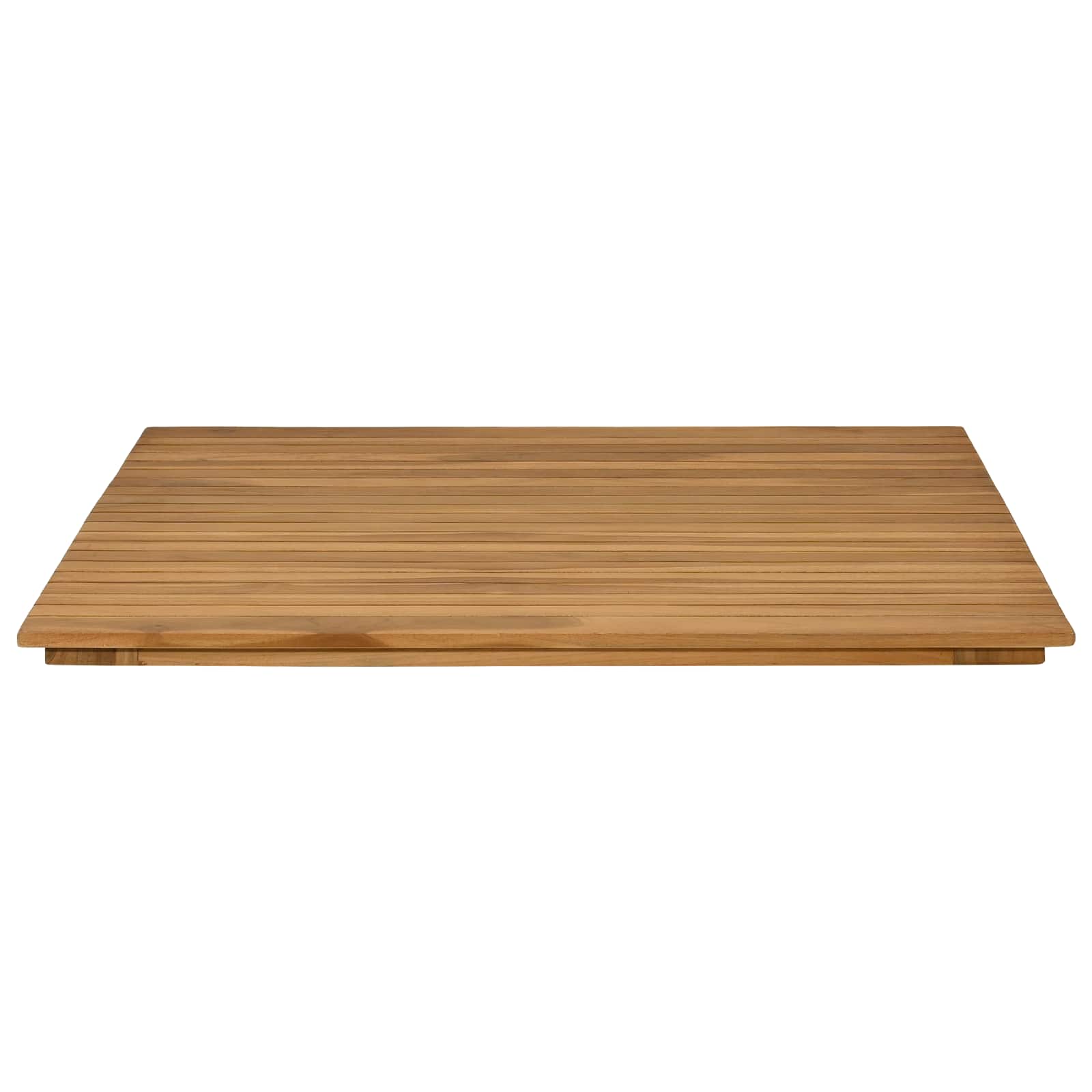 Asztallap 80 x 80 x 3,5 cm négyzet tömör teakfa természetes