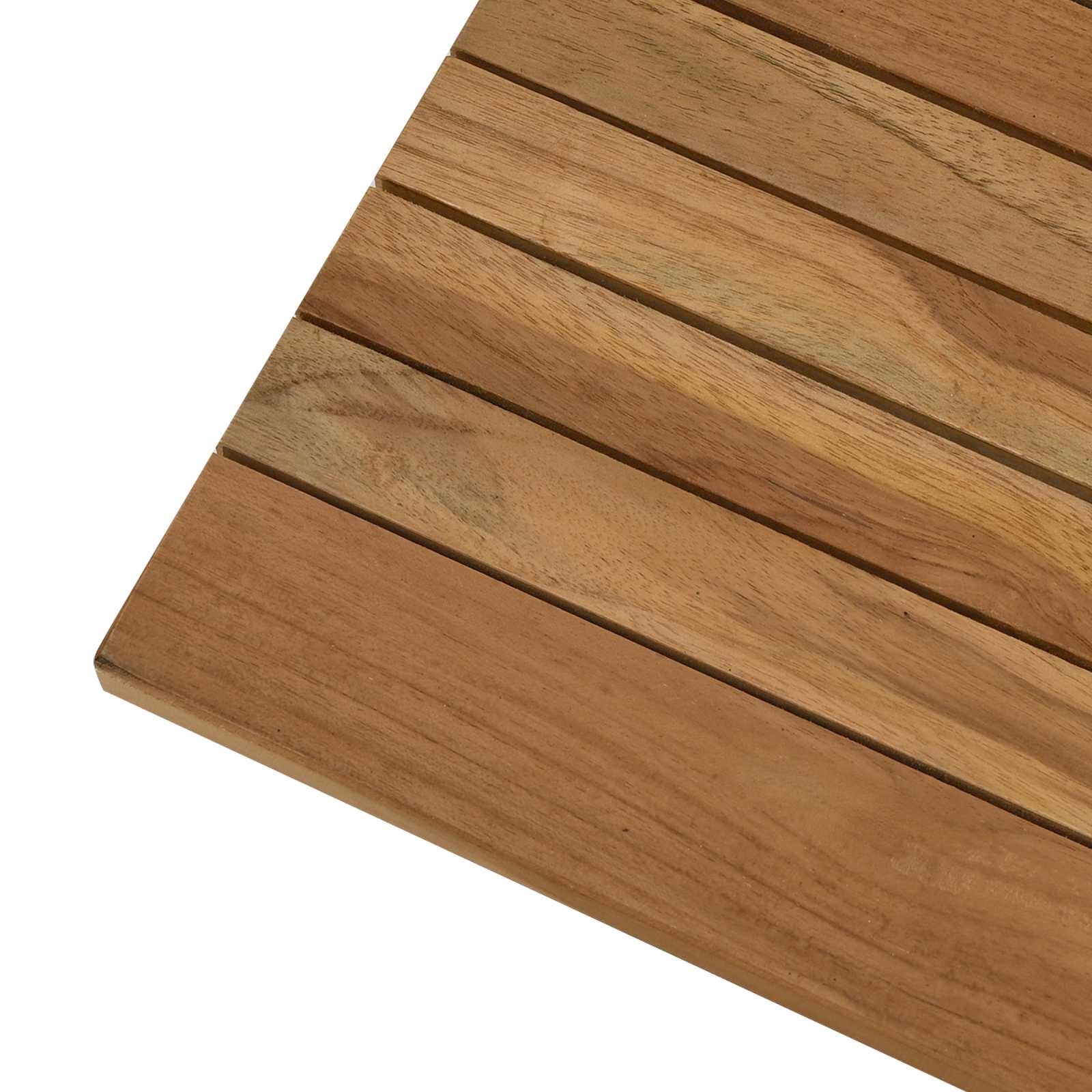 Asztallap 80 x 40 x 3,5 cm négyszögletes tömör teakfa