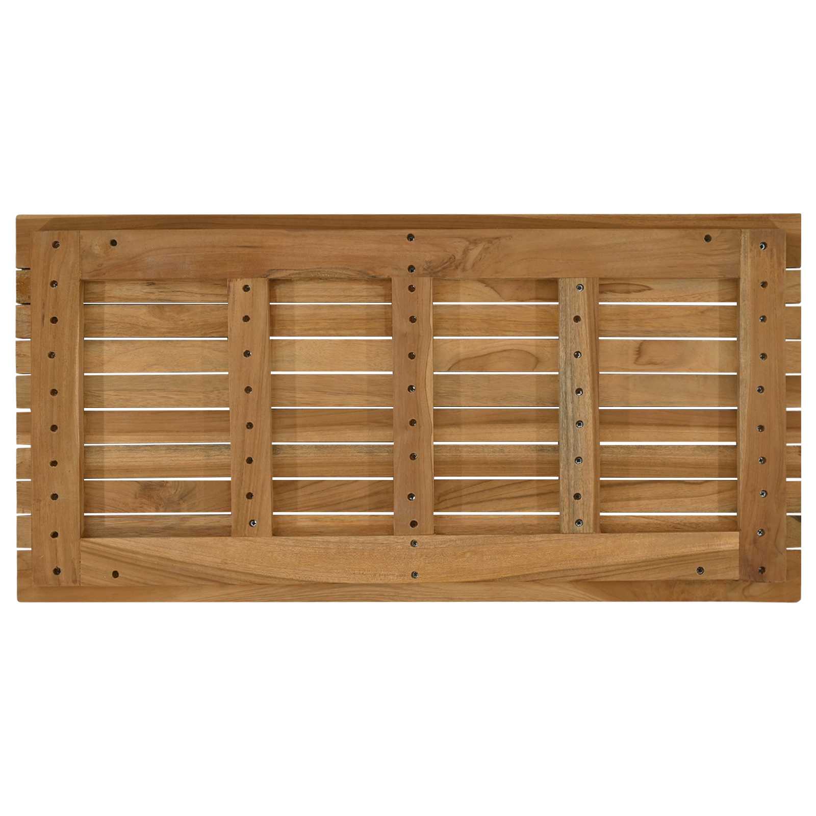 Asztallap 80 x 40 x 3,5 cm négyszögletes tömör teakfa