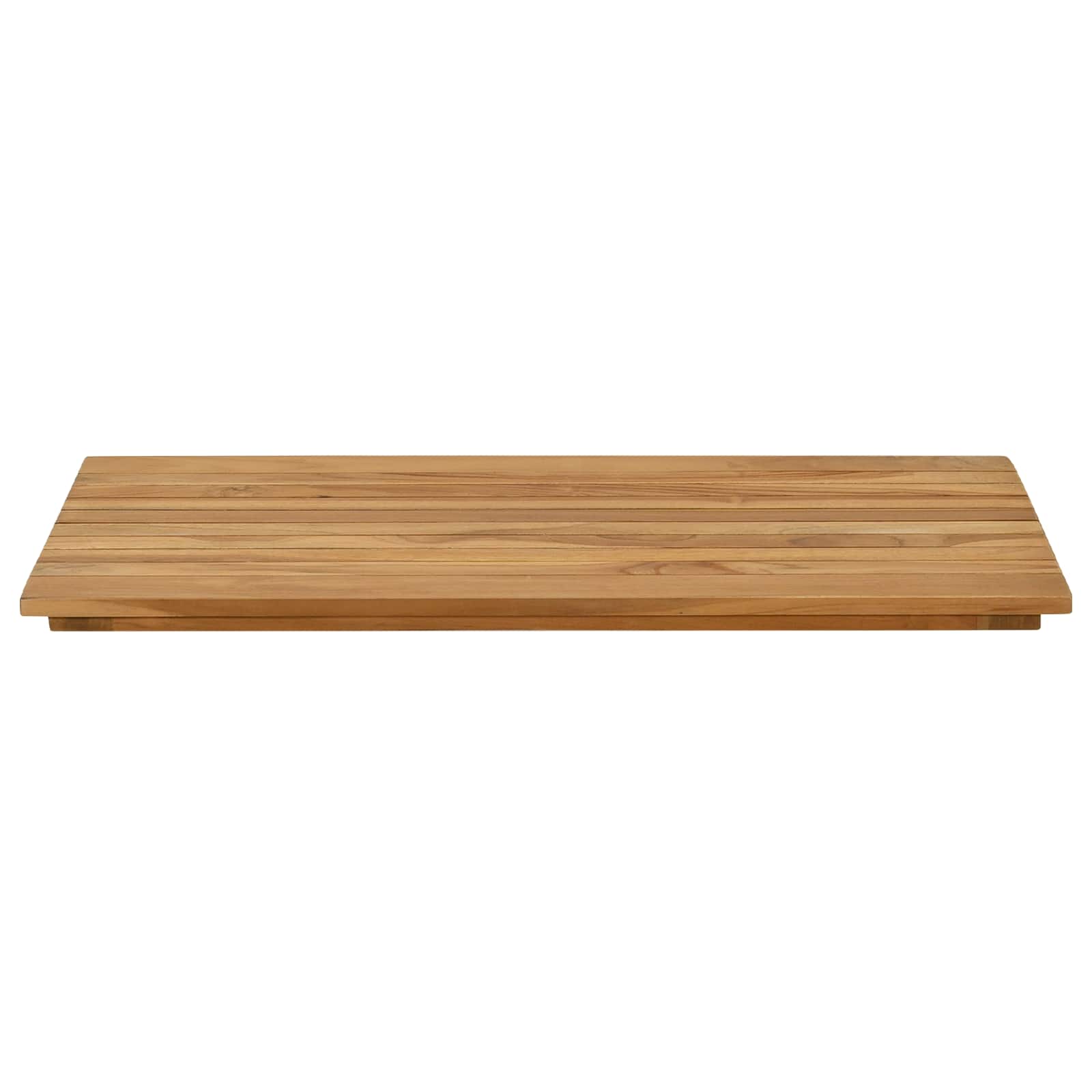Asztallap 80 x 40 x 3,5 cm négyszögletes tömör teakfa