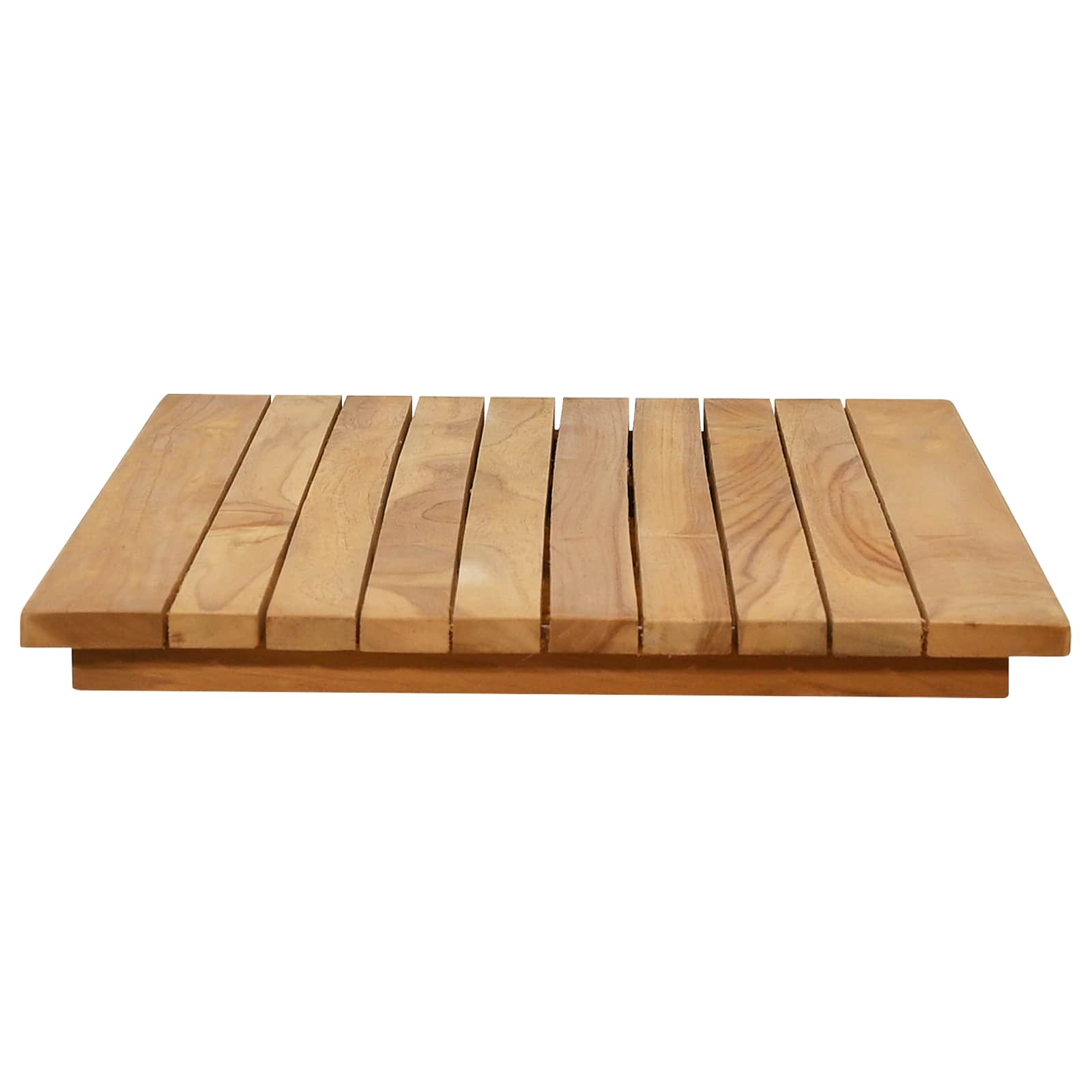 Asztallap 80 x 40 x 3,5 cm négyszögletes tömör teakfa