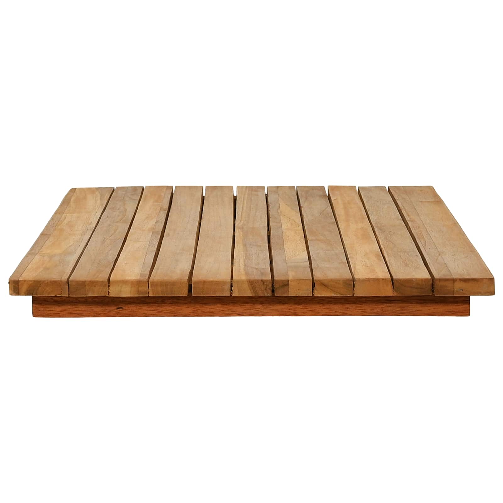 Asztallap 90 x 45 x 3,5 cm négyszögletes tömör teakfa