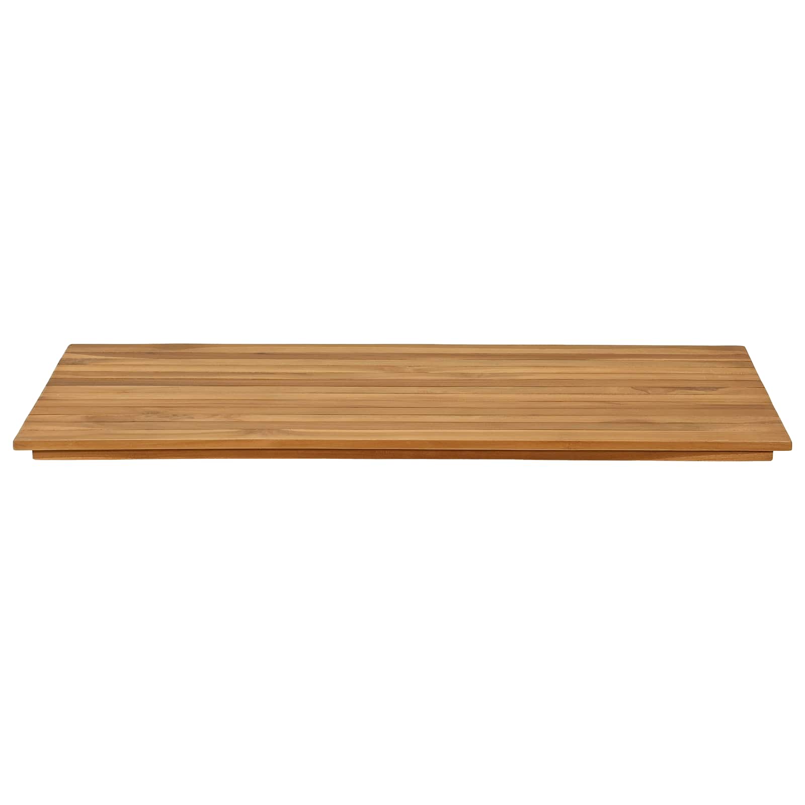 Asztallap 100 x 50 x 3,5 cm négyszögletes tömör teakfa