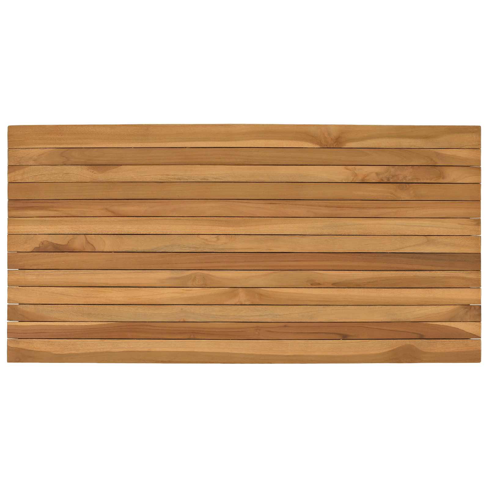 Asztallap 100 x 50 x 3,5 cm négyszögletes tömör teakfa