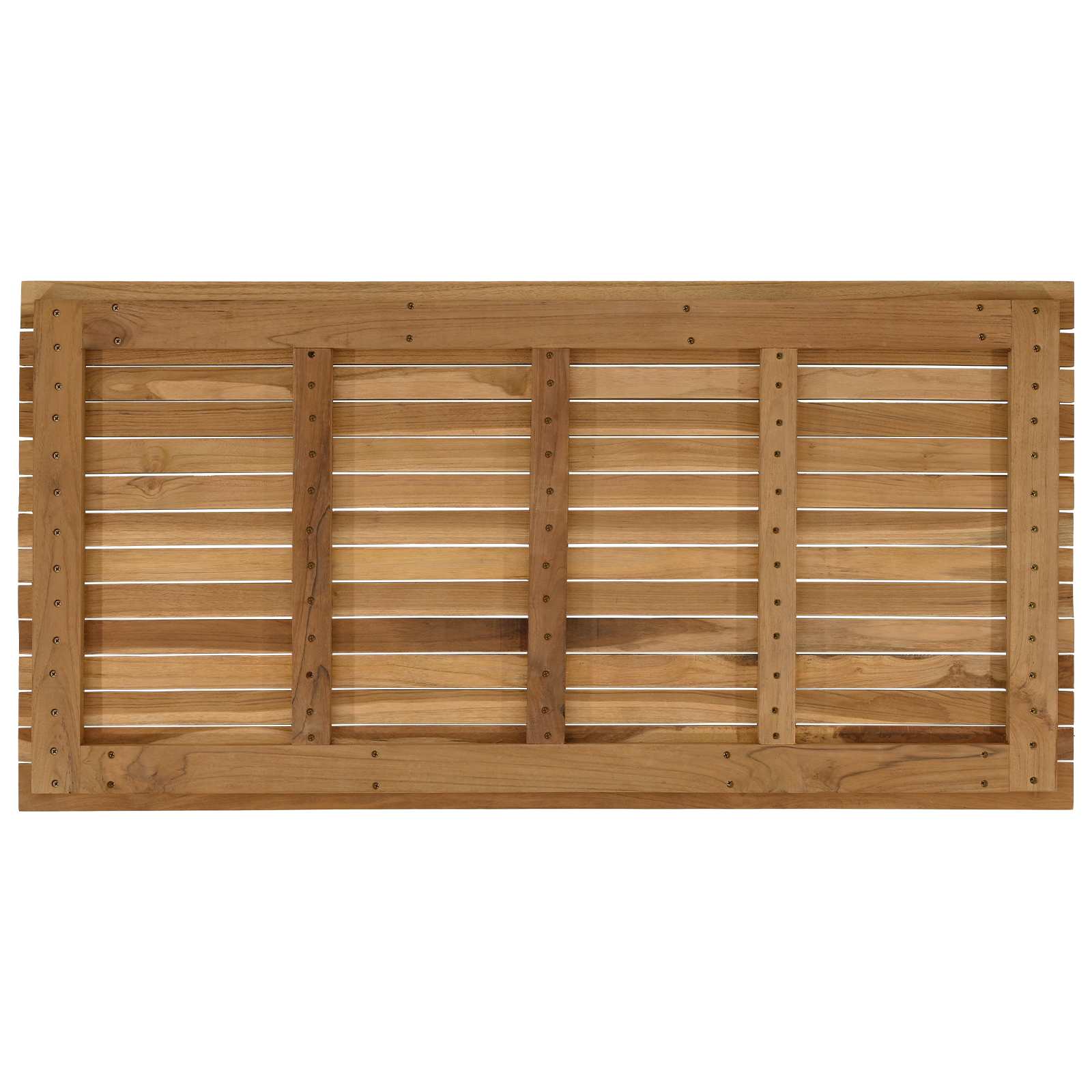 Asztallap 110 x 55 x 3,5 cm négyszögletes tömör teakfa
