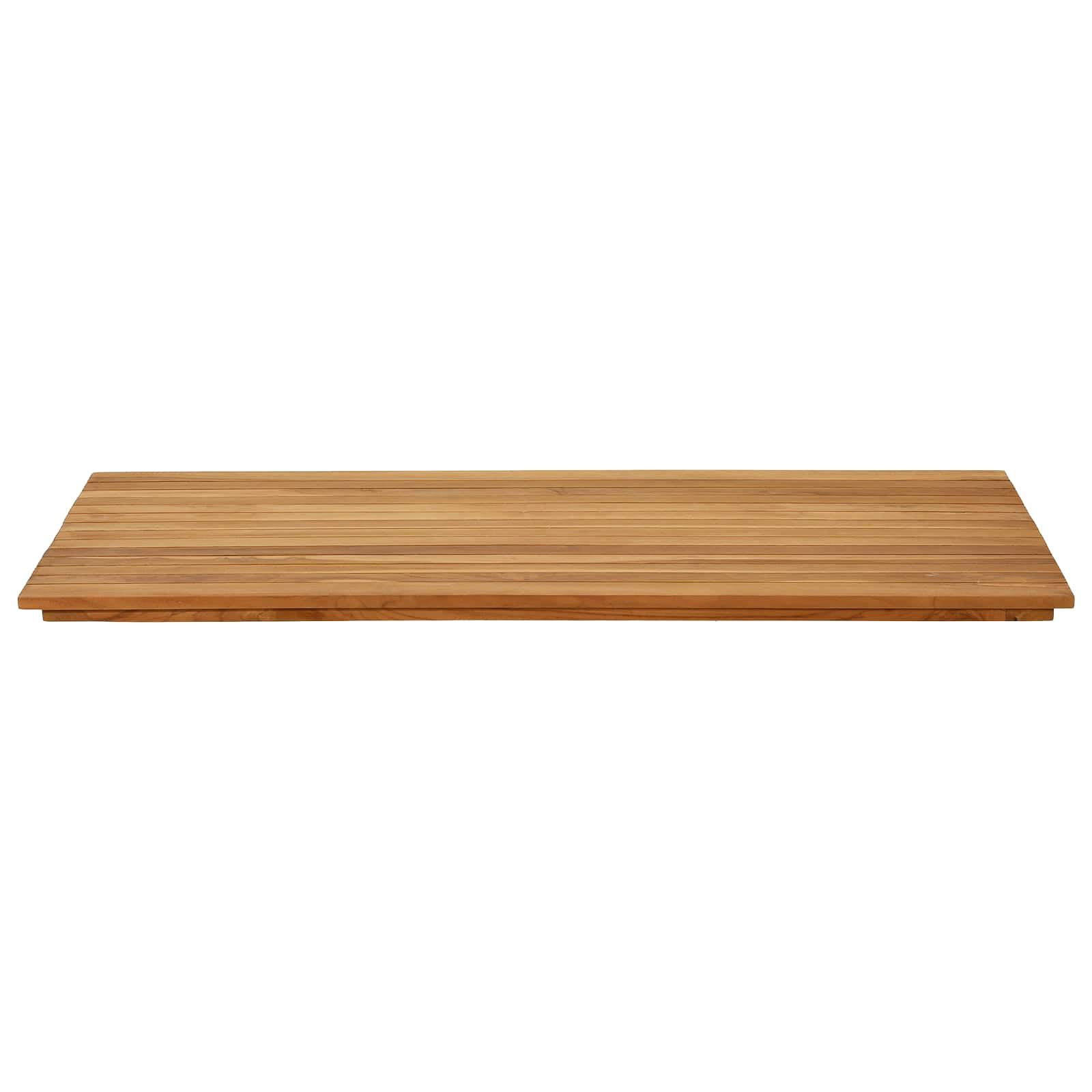 Asztallap 110 x 55 x 3,5 cm négyszögletes tömör teakfa