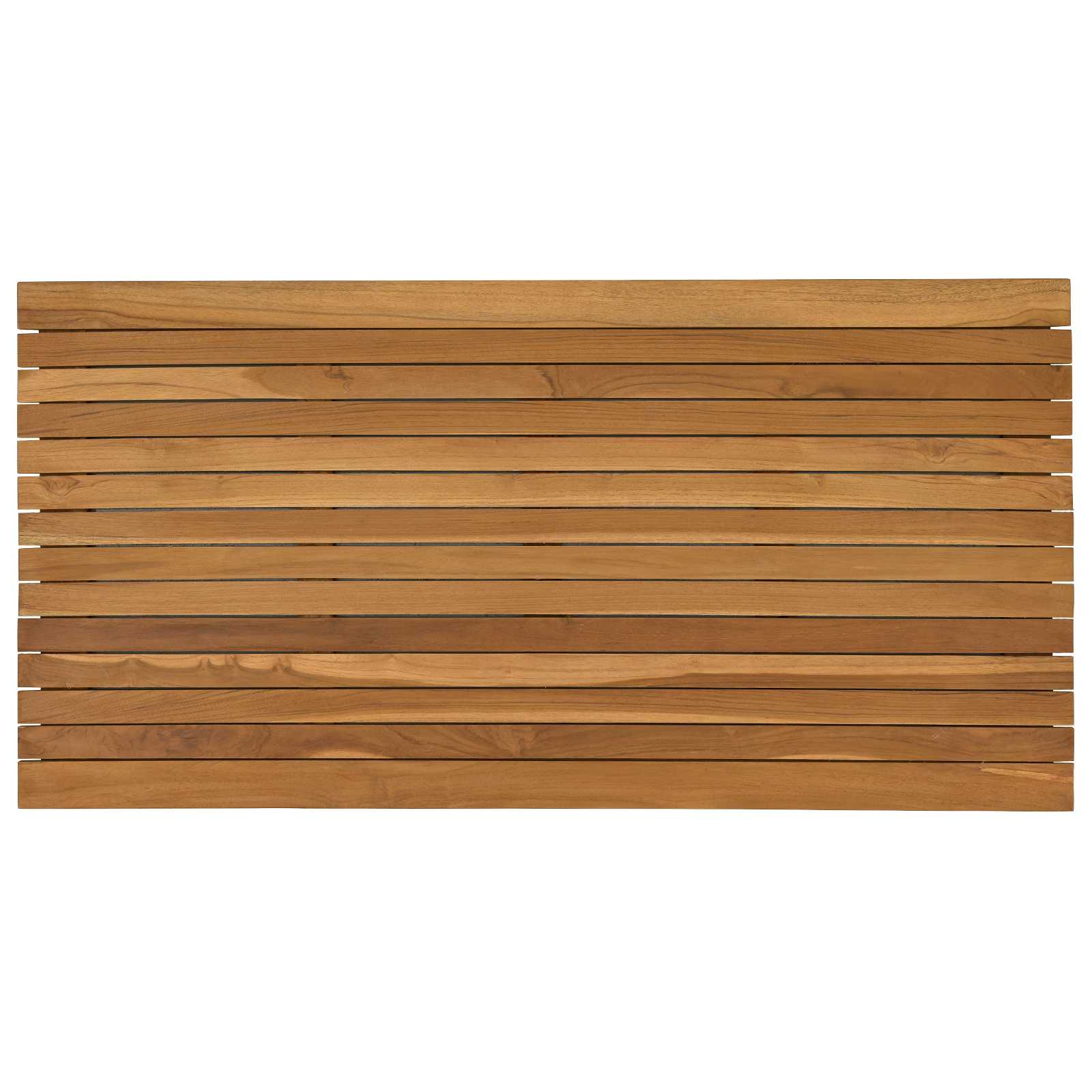 Asztallap 110 x 55 x 3,5 cm négyszögletes tömör teakfa