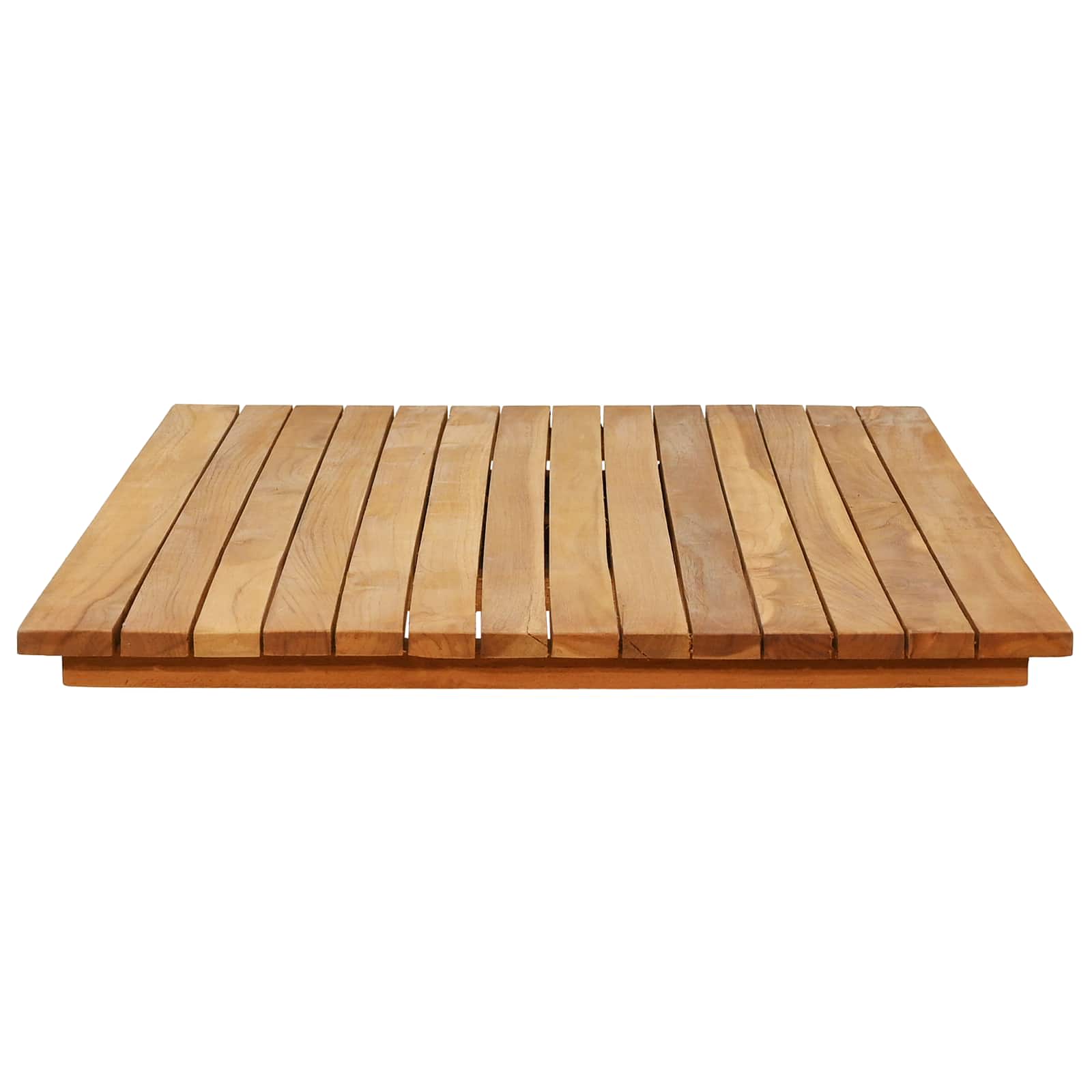 Asztallap 110 x 55 x 3,5 cm négyszögletes tömör teakfa