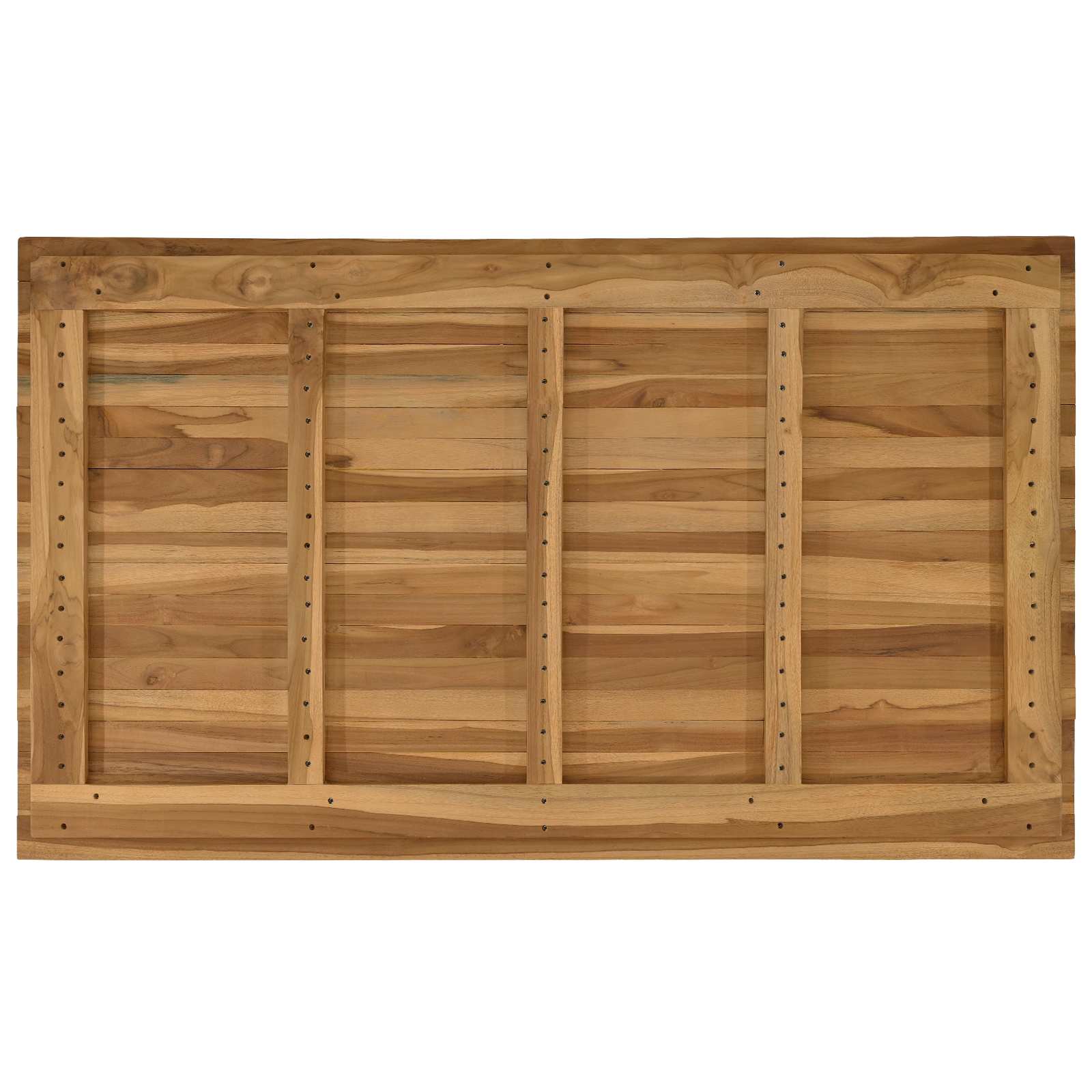 Asztallap 120 x 70 x 3,5 cm négyszögletes tömör teakfa