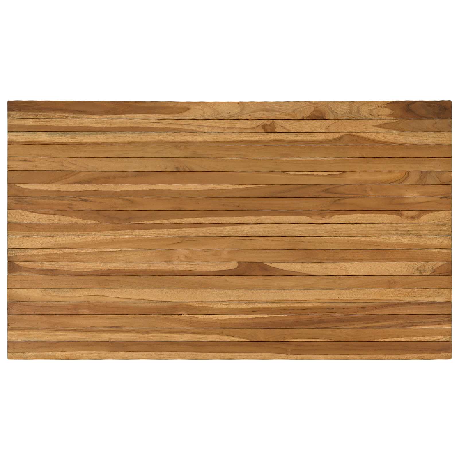 Asztallap 120 x 70 x 3,5 cm négyszögletes tömör teakfa
