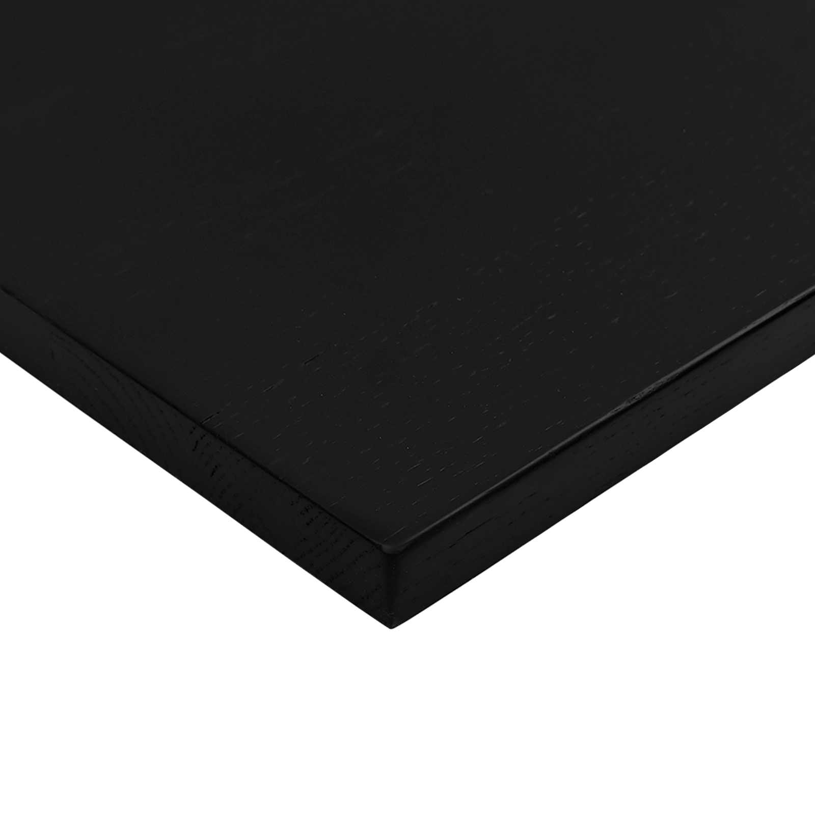 Asztal tárolóval fehér és sötétbarna 120 x 60 cm tömör tölgyfa