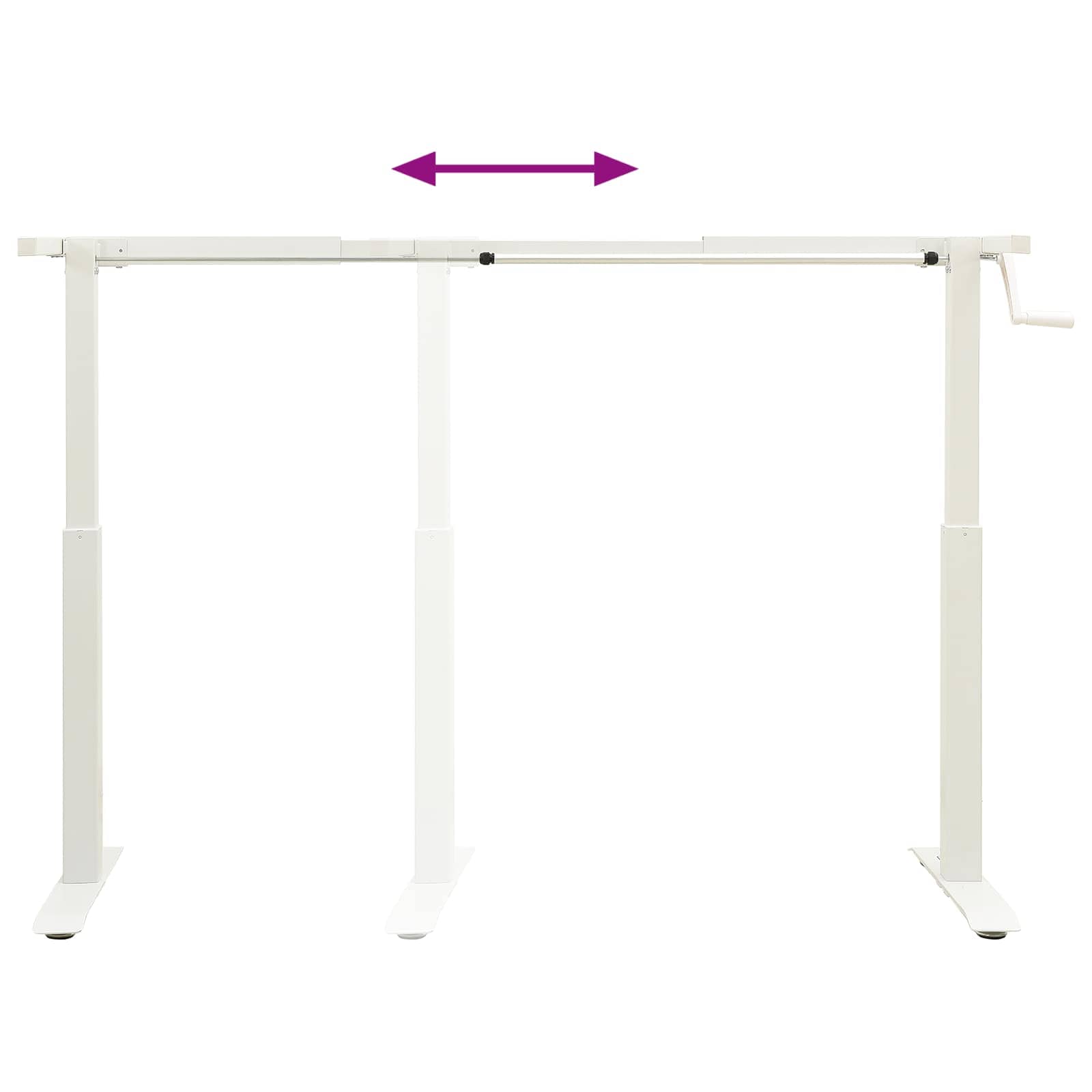 Asztal tárolóval fehér és sötétbarna 120 x 60 cm tömör tölgyfa