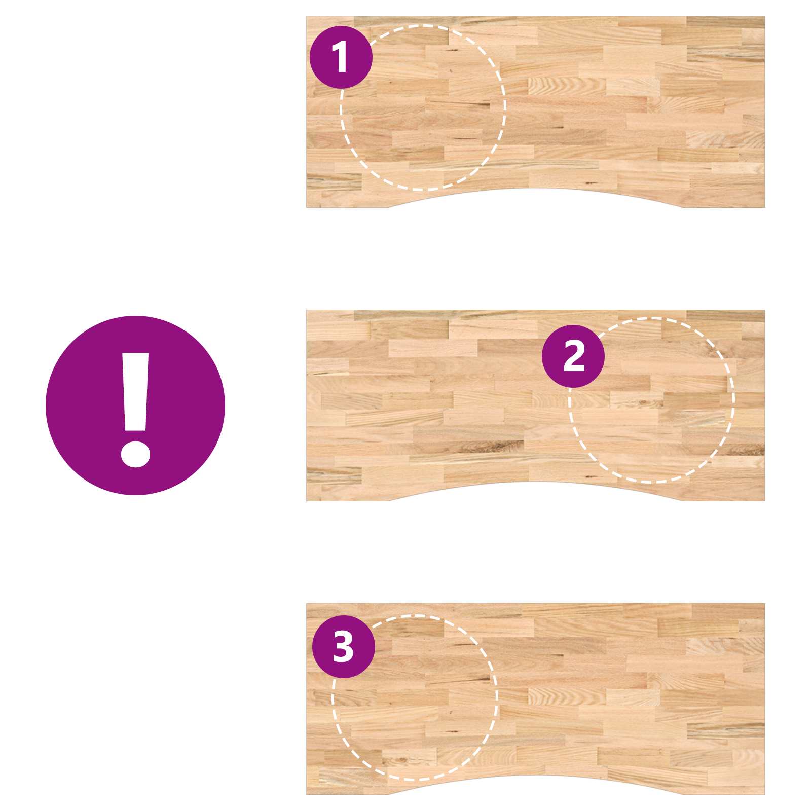 Asztal fekete és természetes 120 x 60 cm tömör tölgyfa