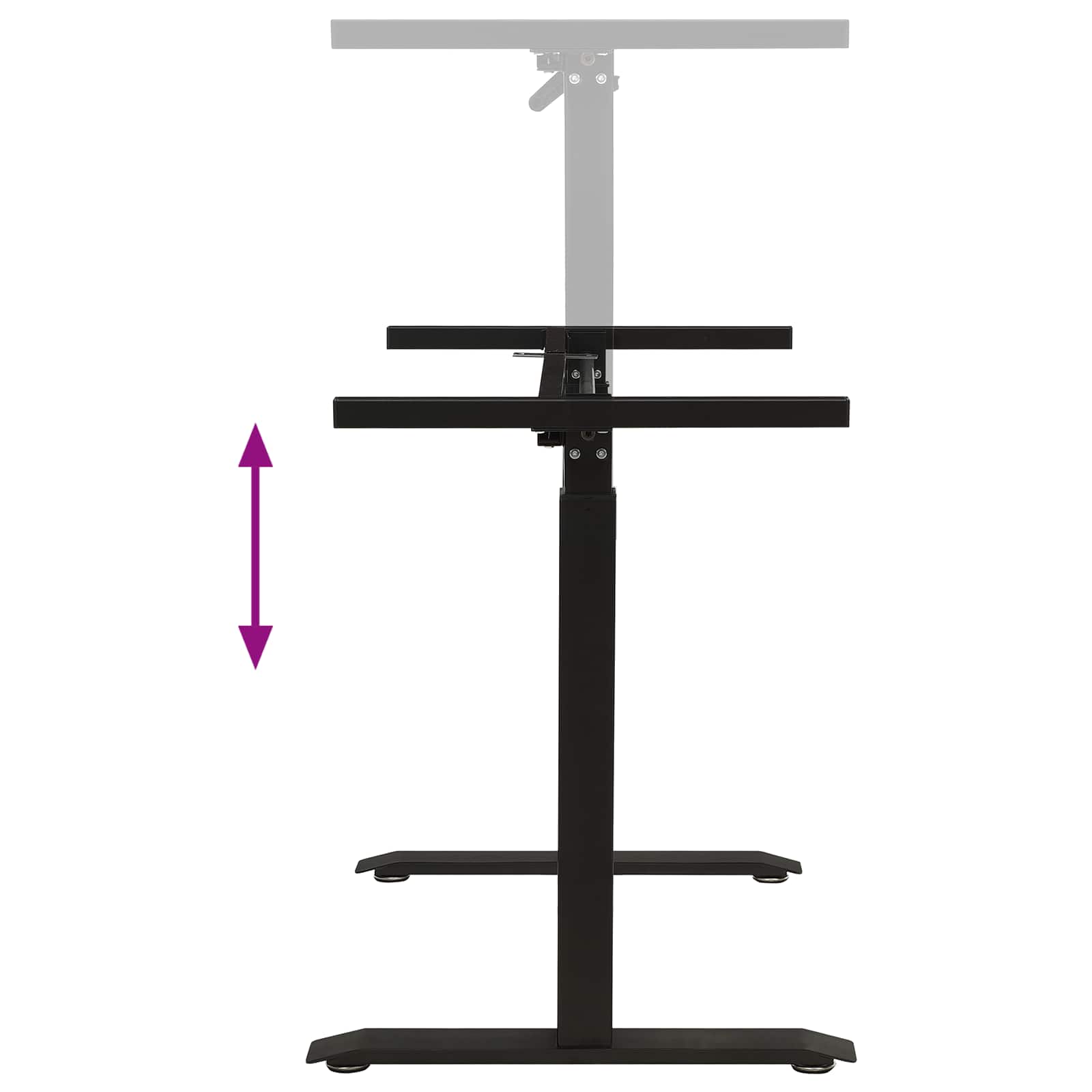 Asztal tárolóval fekete és sötétbarna 120 x 60 cm tömör tölgyfa
