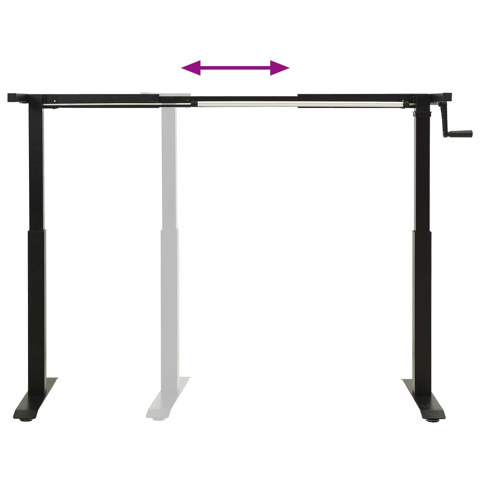 Asztal tárolóval fekete és sötétbarna 120 x 60 cm tömör tölgyfa