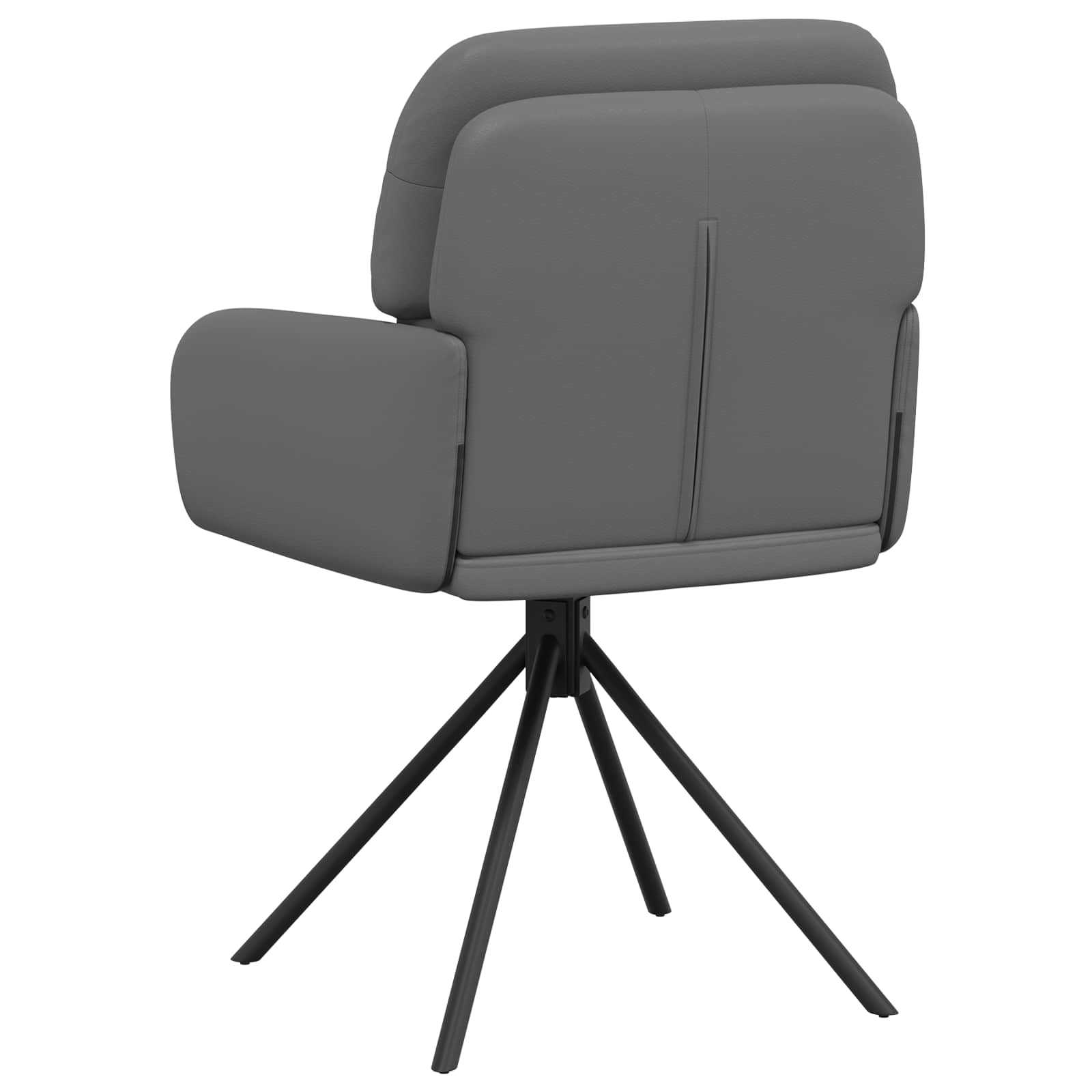 Forgós étkezős székek 4 pcs műbőr szürke 59 x 59,5 x 90 cm