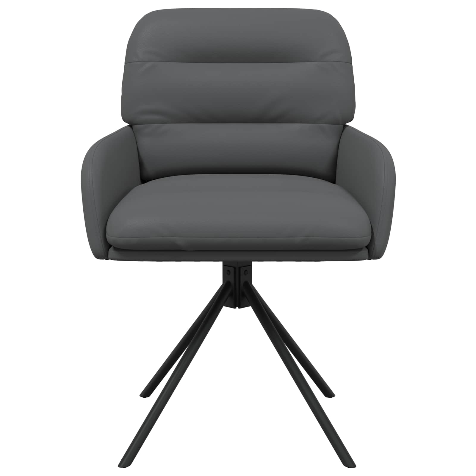 Forgós étkezős székek 4 pcs műbőr szürke 59 x 59,5 x 90 cm