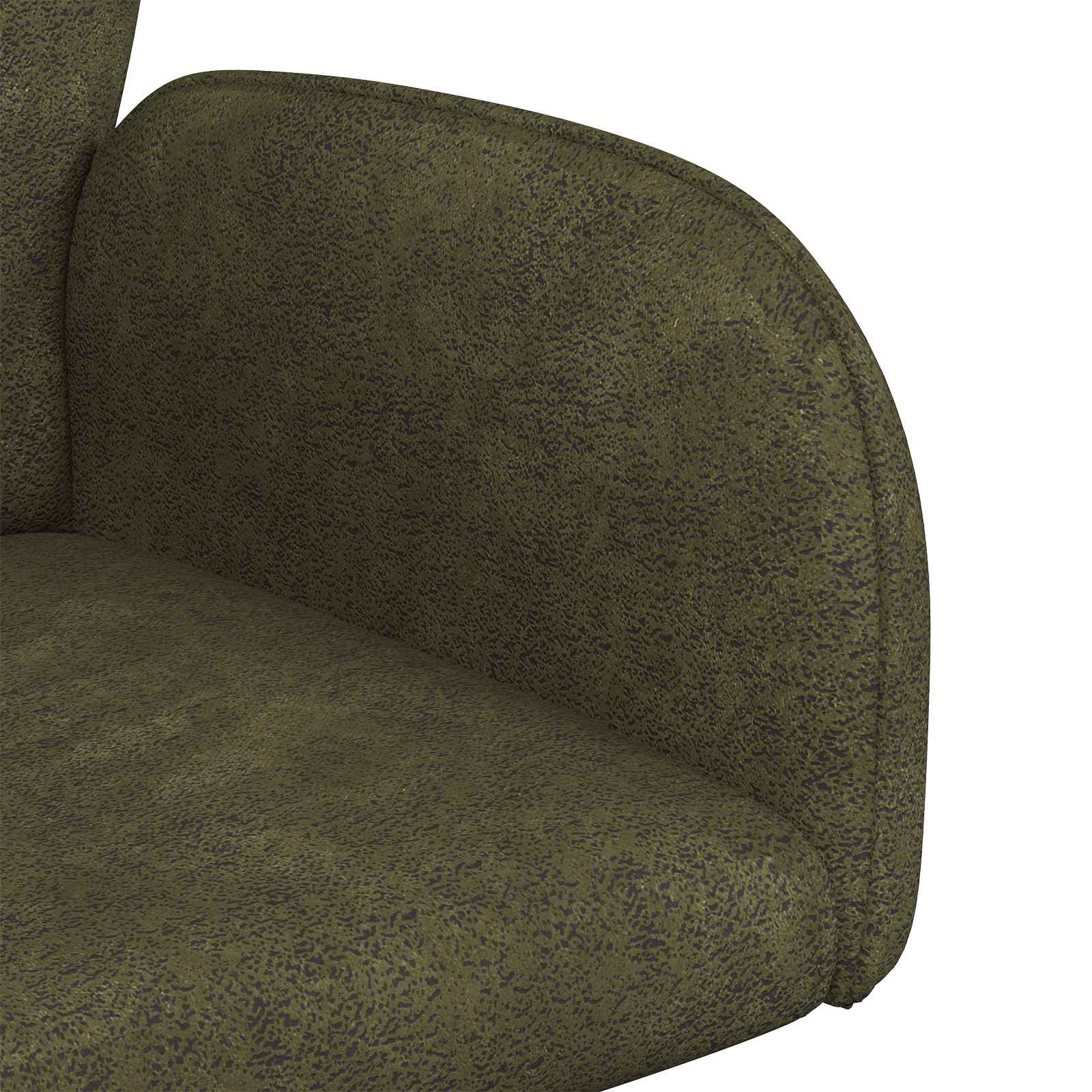Forgós étkezős székek 4 pcs műsuede bőr katonai zöld