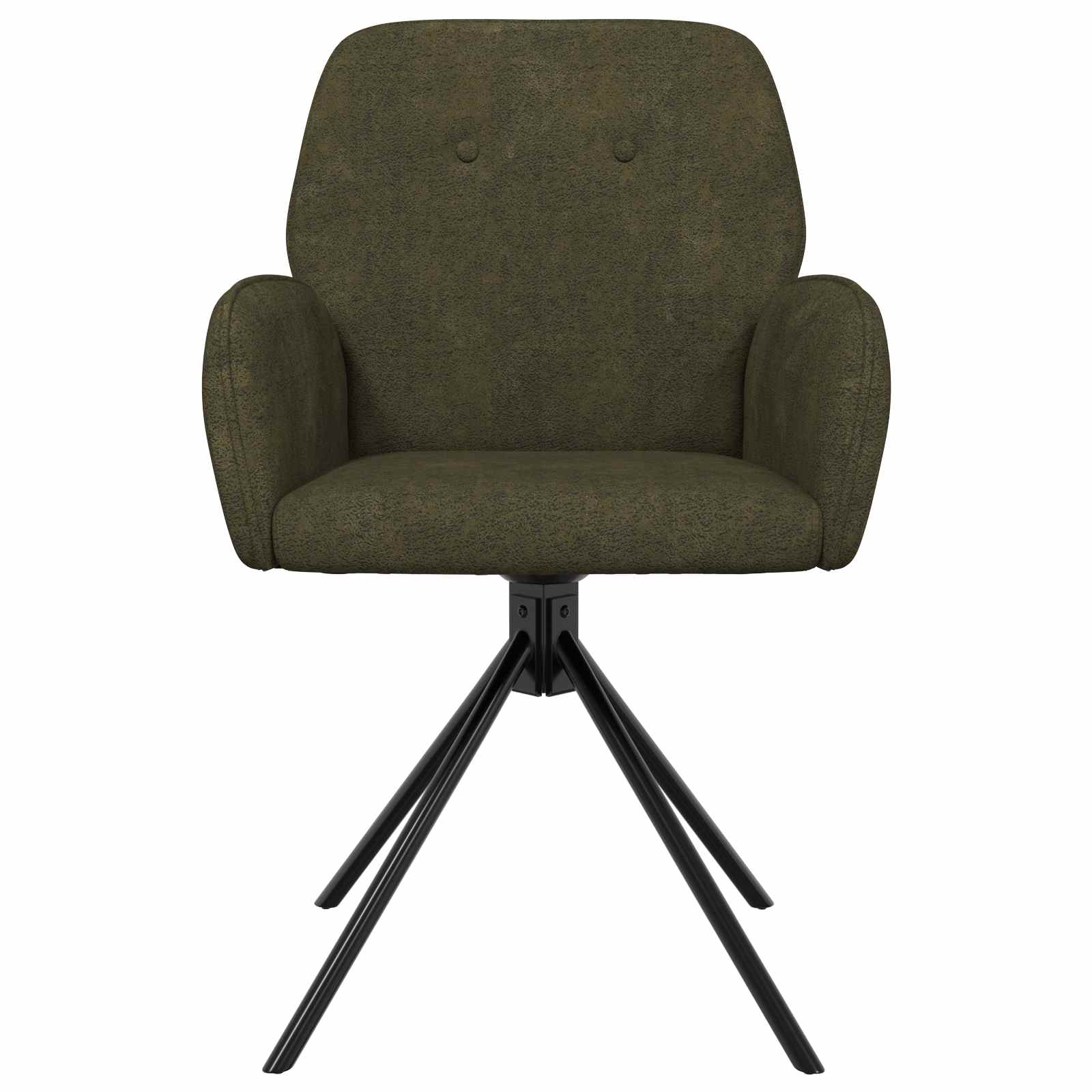 Forgós étkezős székek 4 pcs műsuede bőr katonai zöld