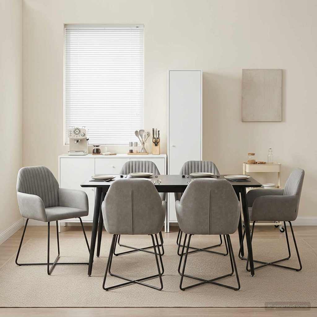 Étkező székek 4 pcs bársony világosszürke 55 x 50 x 84 cm