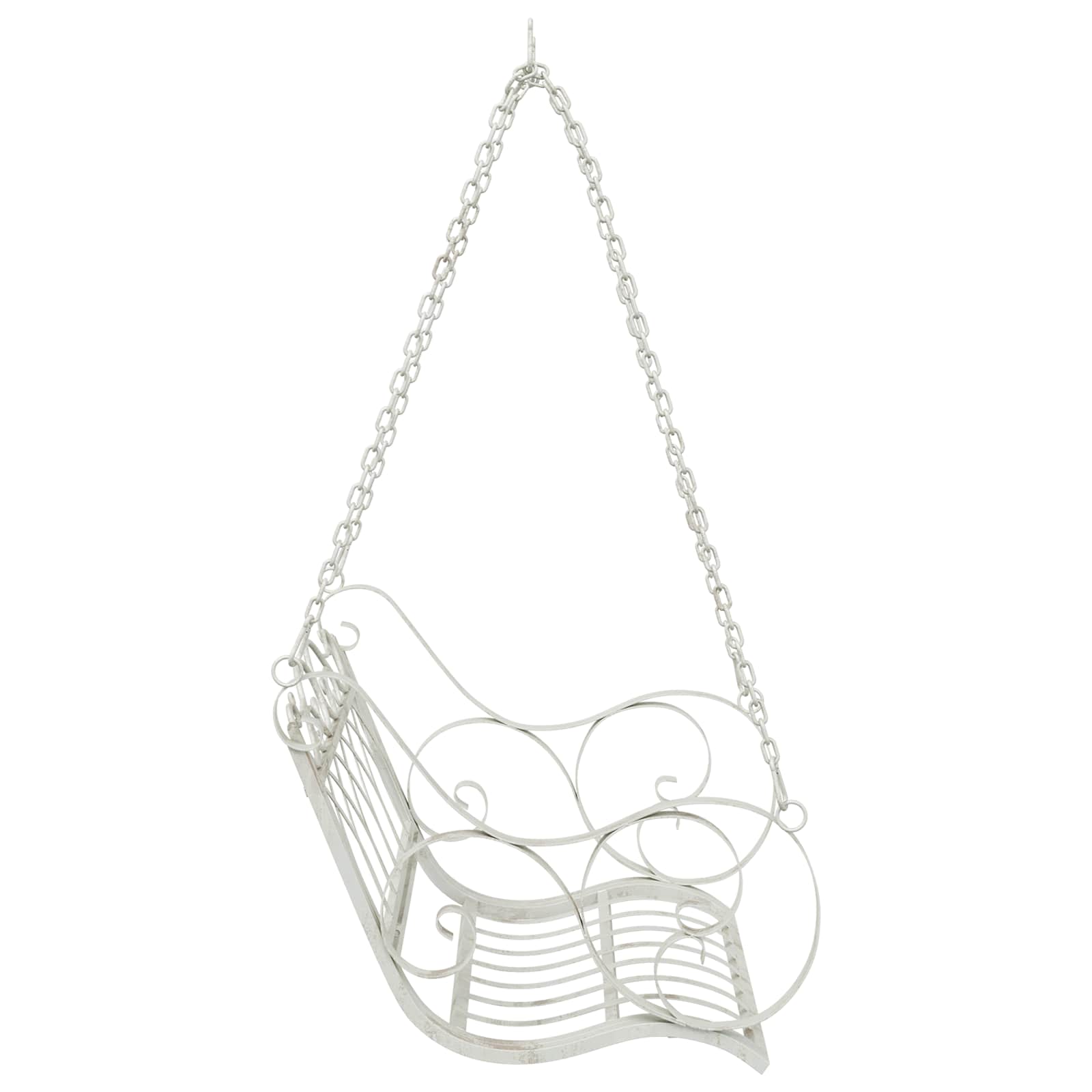 Hinta pad acél 71 x 75 x 59 cm antik fehér