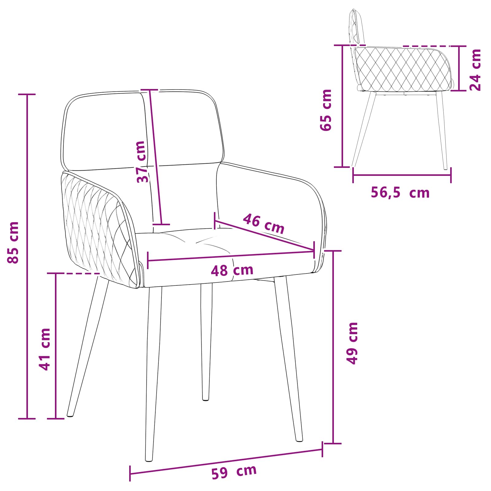 Étkező székek 2 pcs műsuede bőr világosszürke 59x56,5x85cm