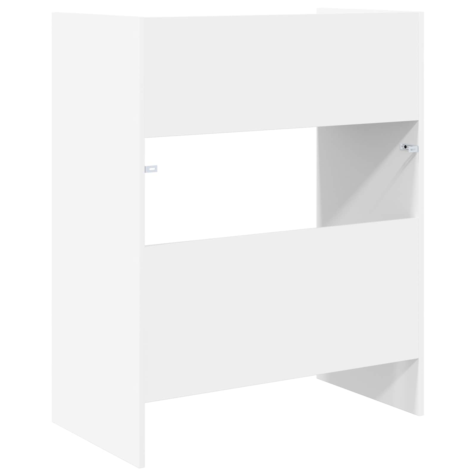Dj asztal fehér 102 x 45 x 102 cm szerelt fa