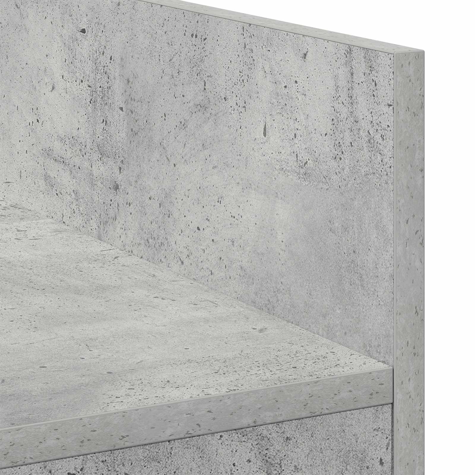 Dj asztal betonszürke 102 x 45 x 102 cm szerelt fa