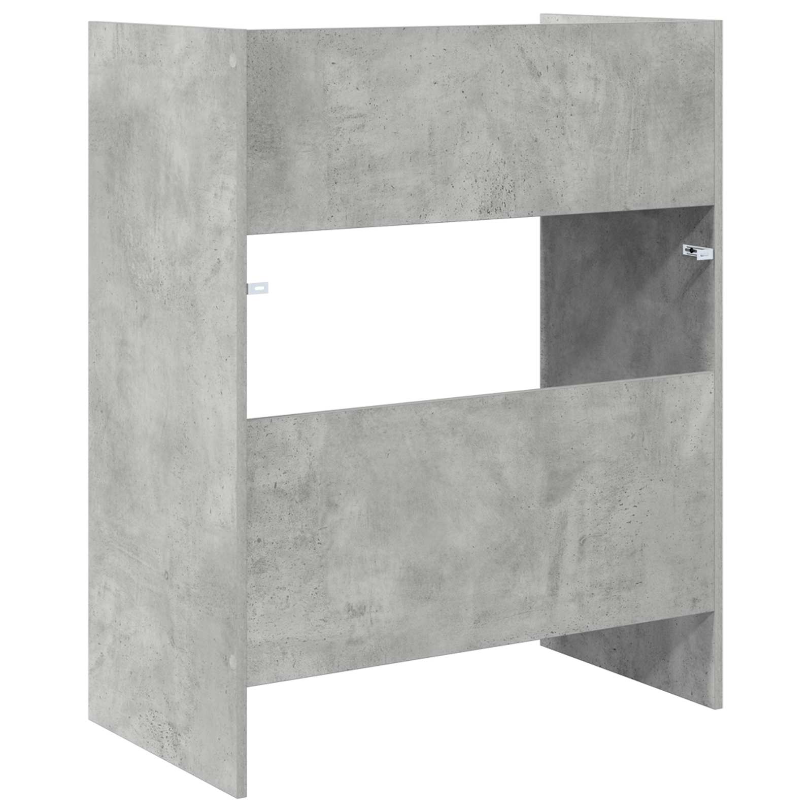 Dj asztal betonszürke 102 x 45 x 102 cm szerelt fa