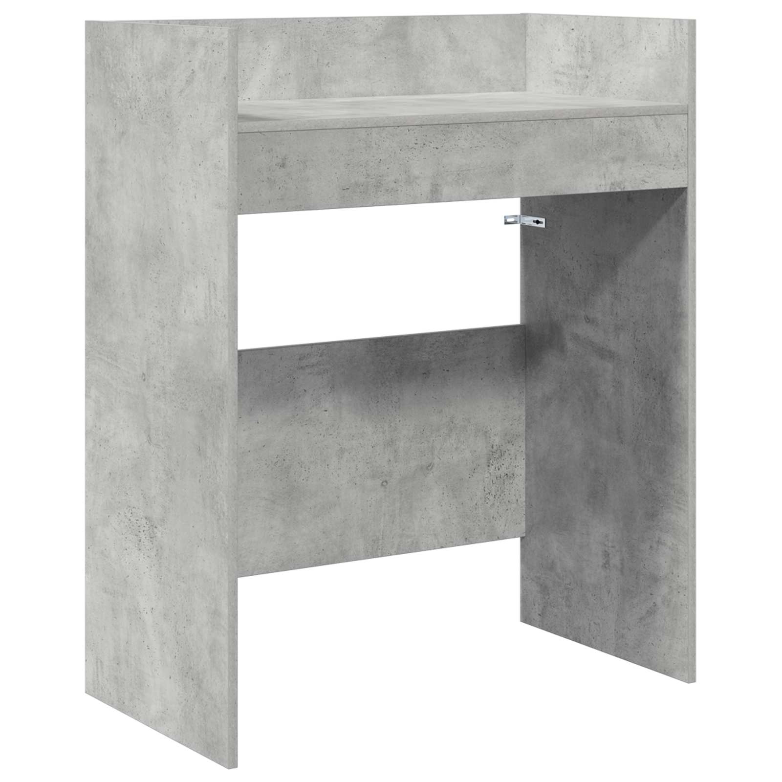Dj asztal betonszürke 102 x 45 x 102 cm szerelt fa
