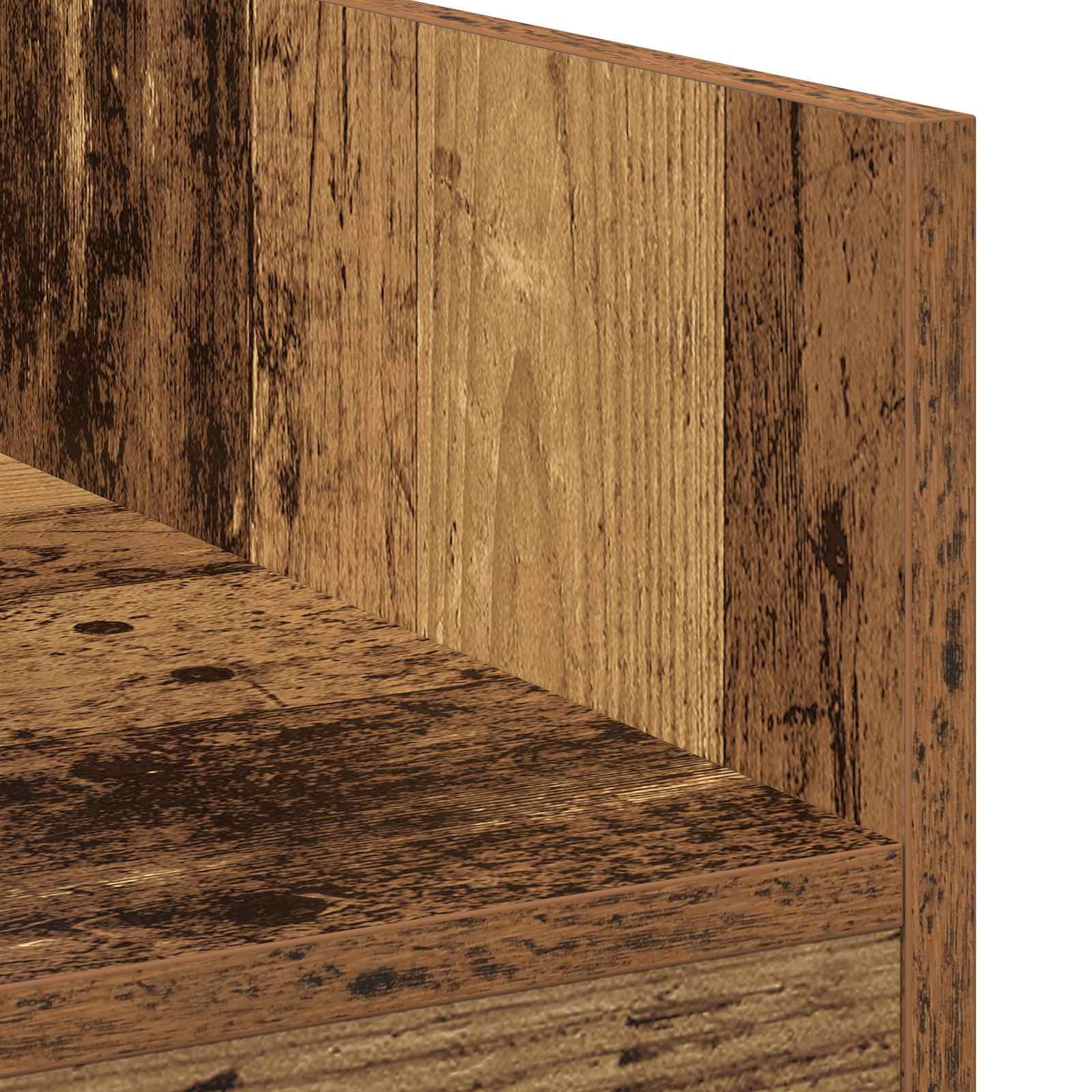 Dj asztal antik fa 102 x 45 x 102 cm szerelt fa