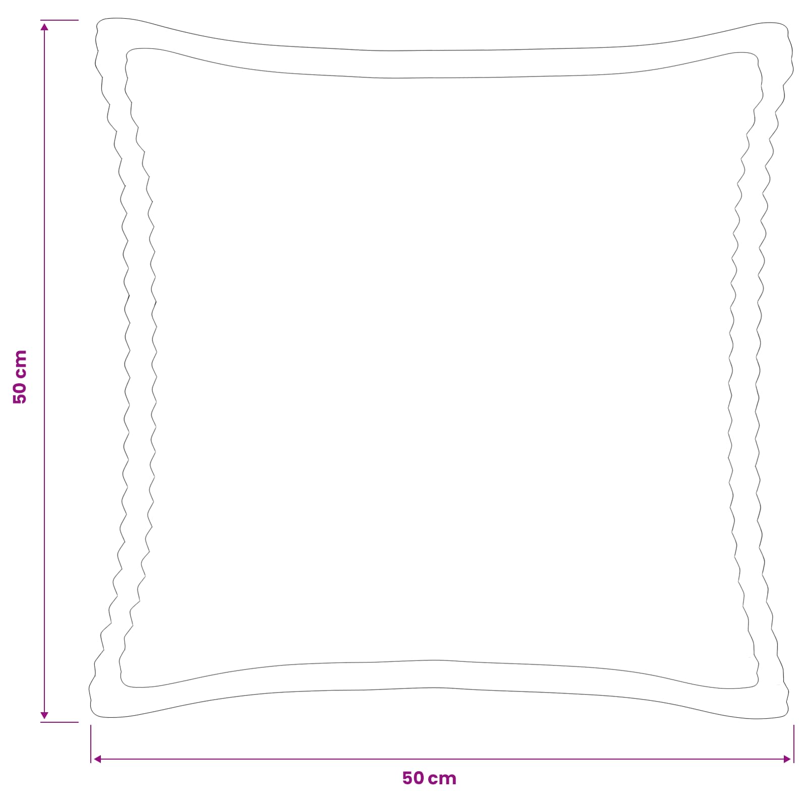 Párna huzat 2 db houten barna 50 x 50 cm cord