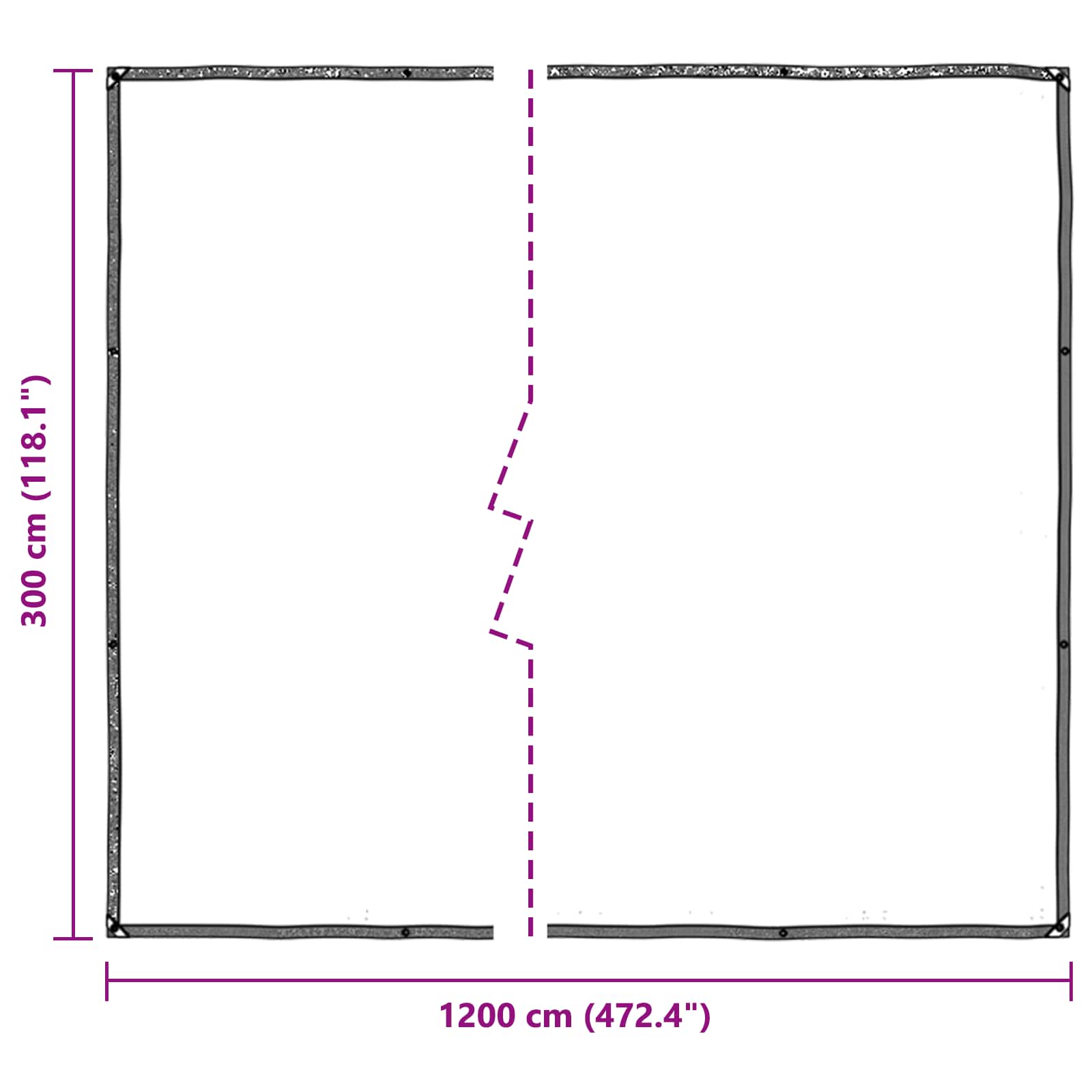 Növényfedező átlátszó 3 x 12 m pe