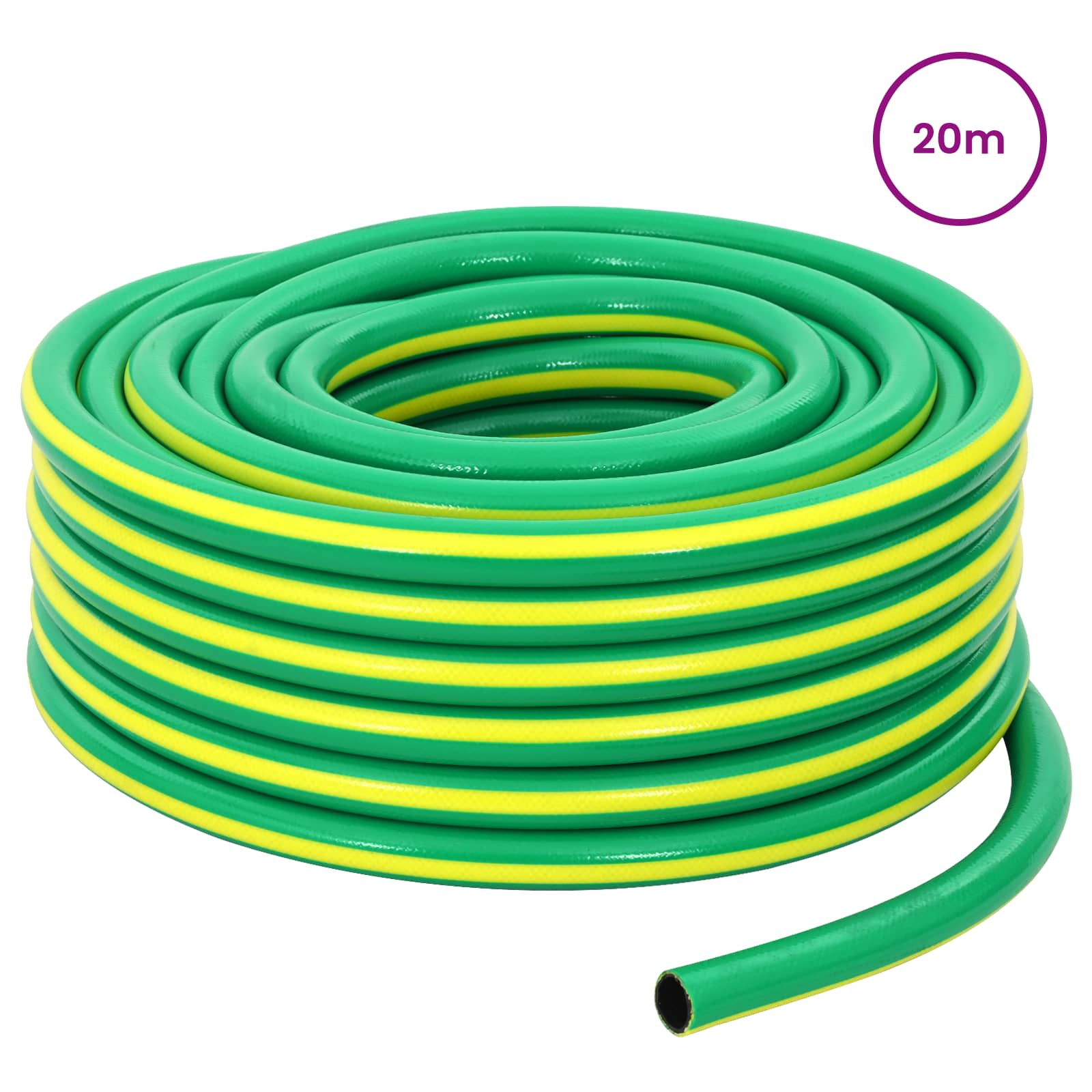 Kerticső 5-lépcsős zöld és sárga 3 / 4'' 20 m pvc