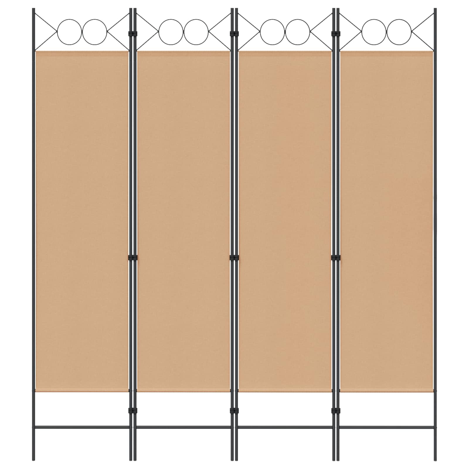 4-paneles szoba elválasztó bézs 160 x 180 cm szövet