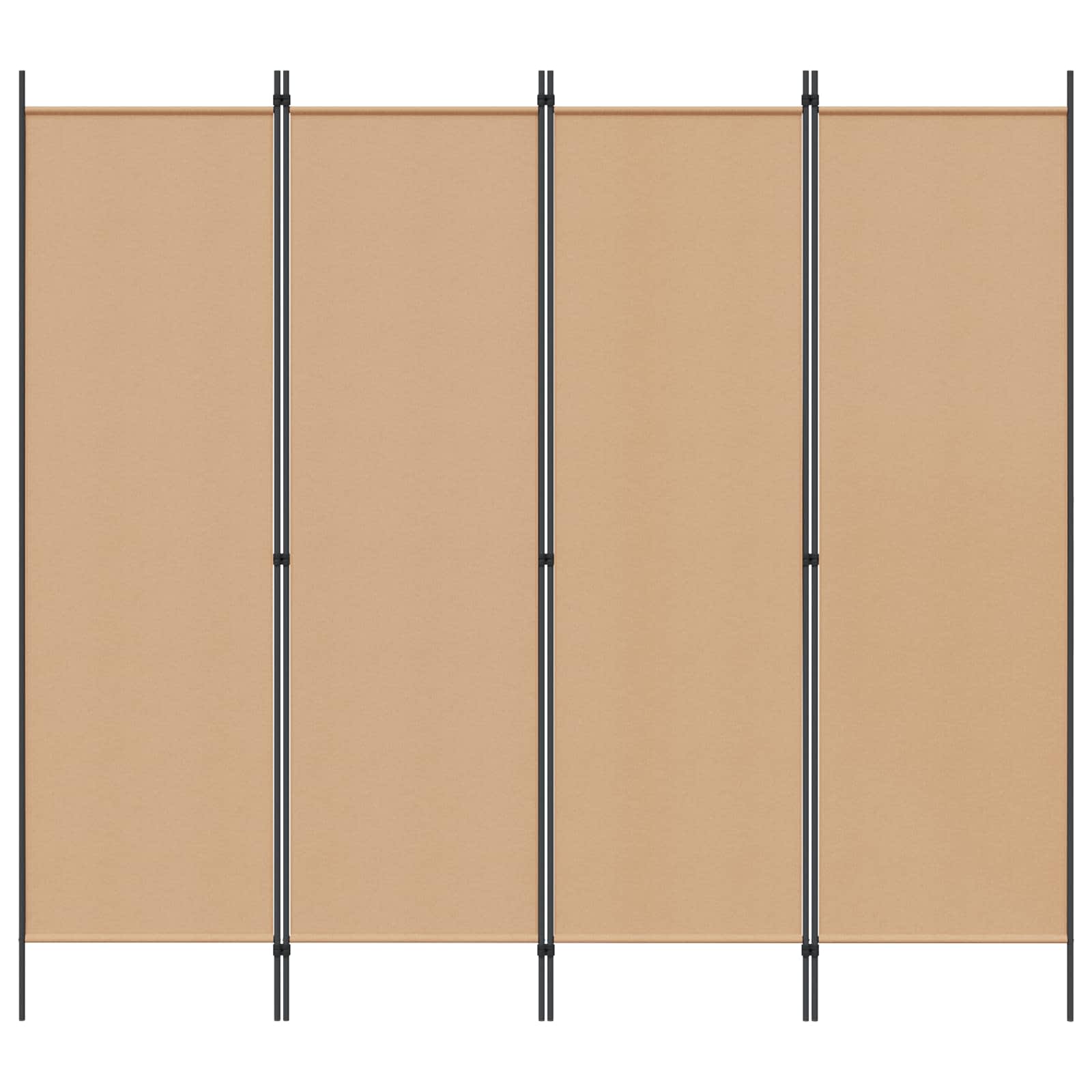4-paneles szoba elválasztó bézs 200 x 180 cm szövet