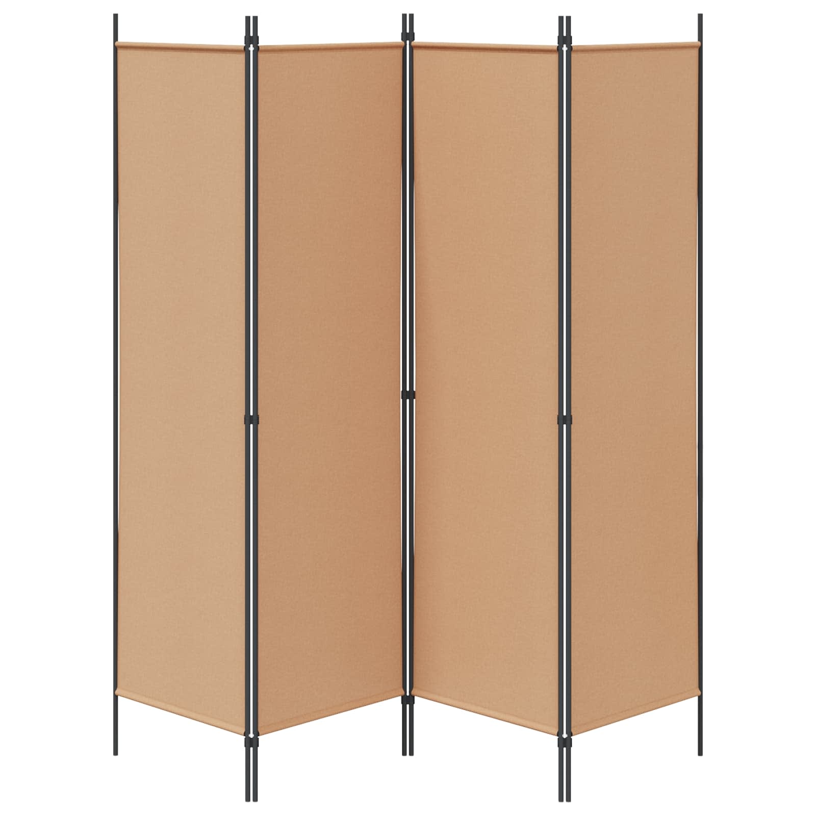 4-paneles szoba elválasztó bézs 200 x 180 cm szövet