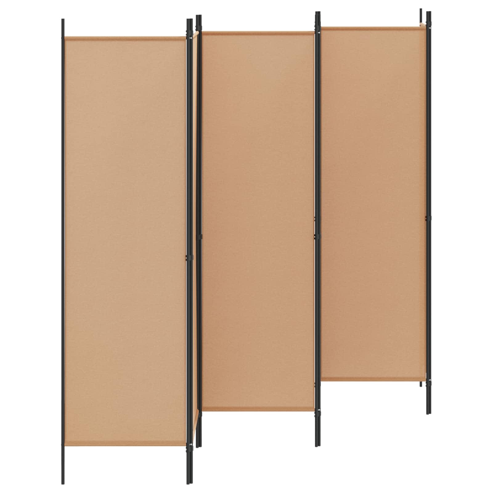 6-paneles szobaelválasztó bézs 300 x 180 cm szövet