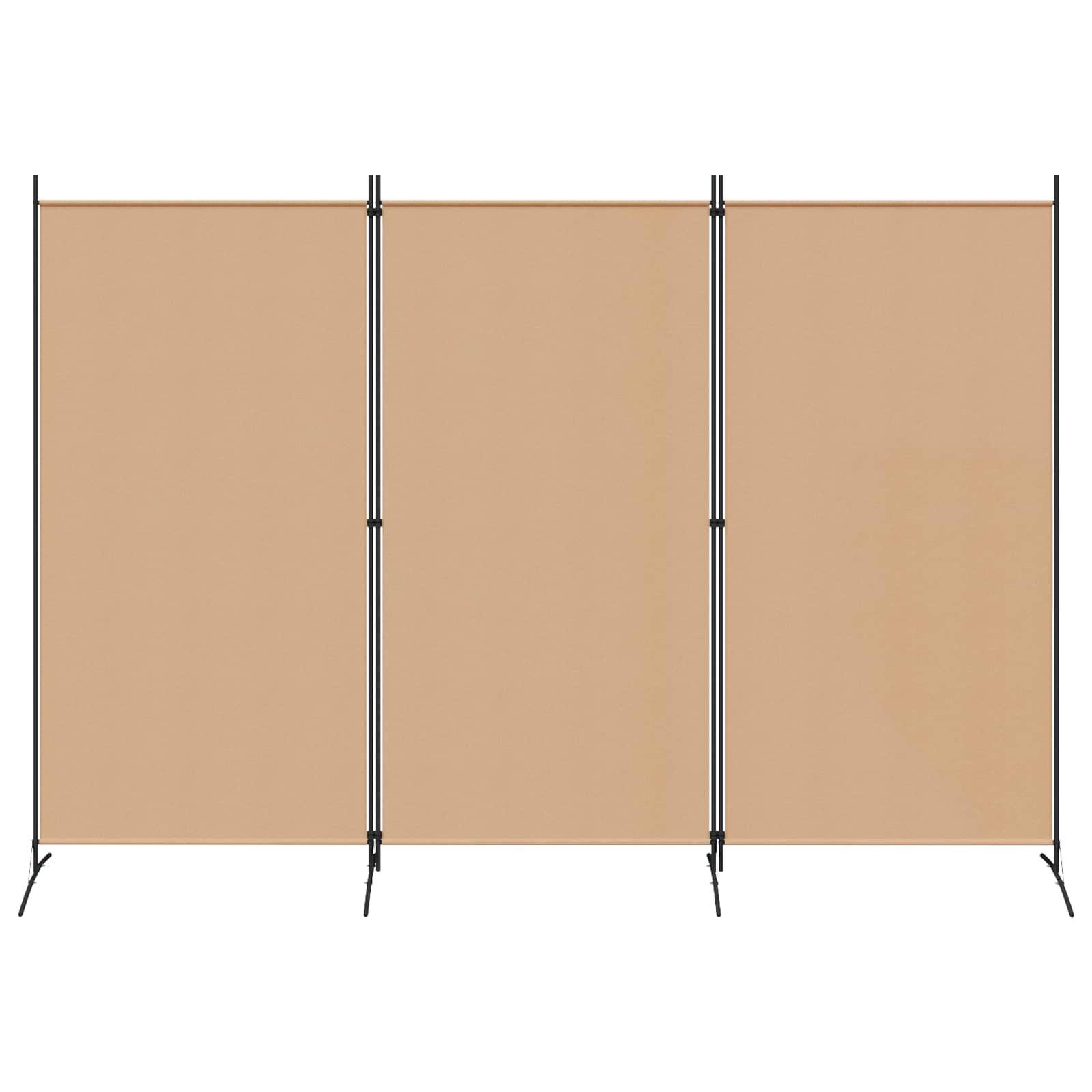 3-panelos válaszfal bézs 260 x 180 cm szövet