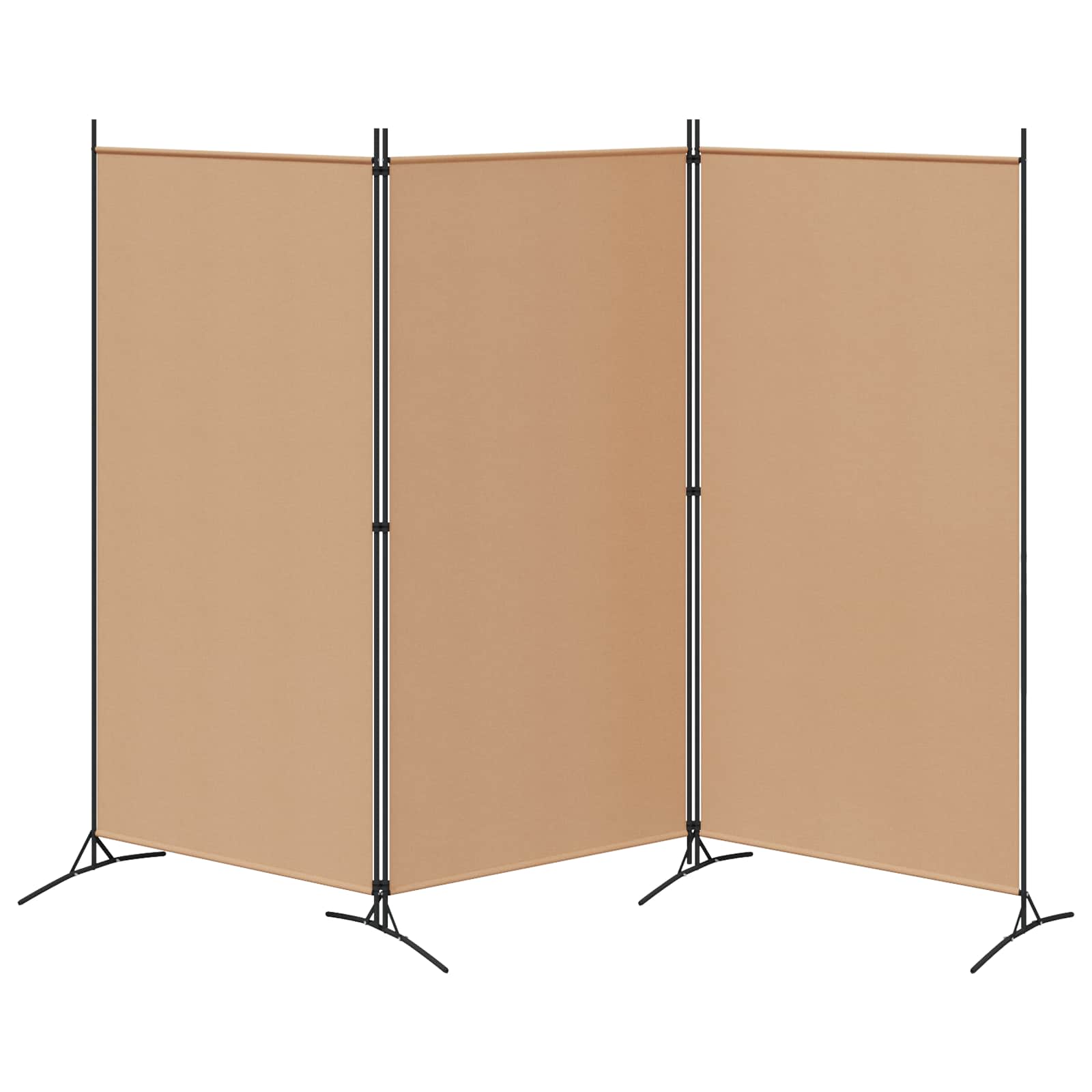 3-panelos válaszfal bézs 260 x 180 cm szövet